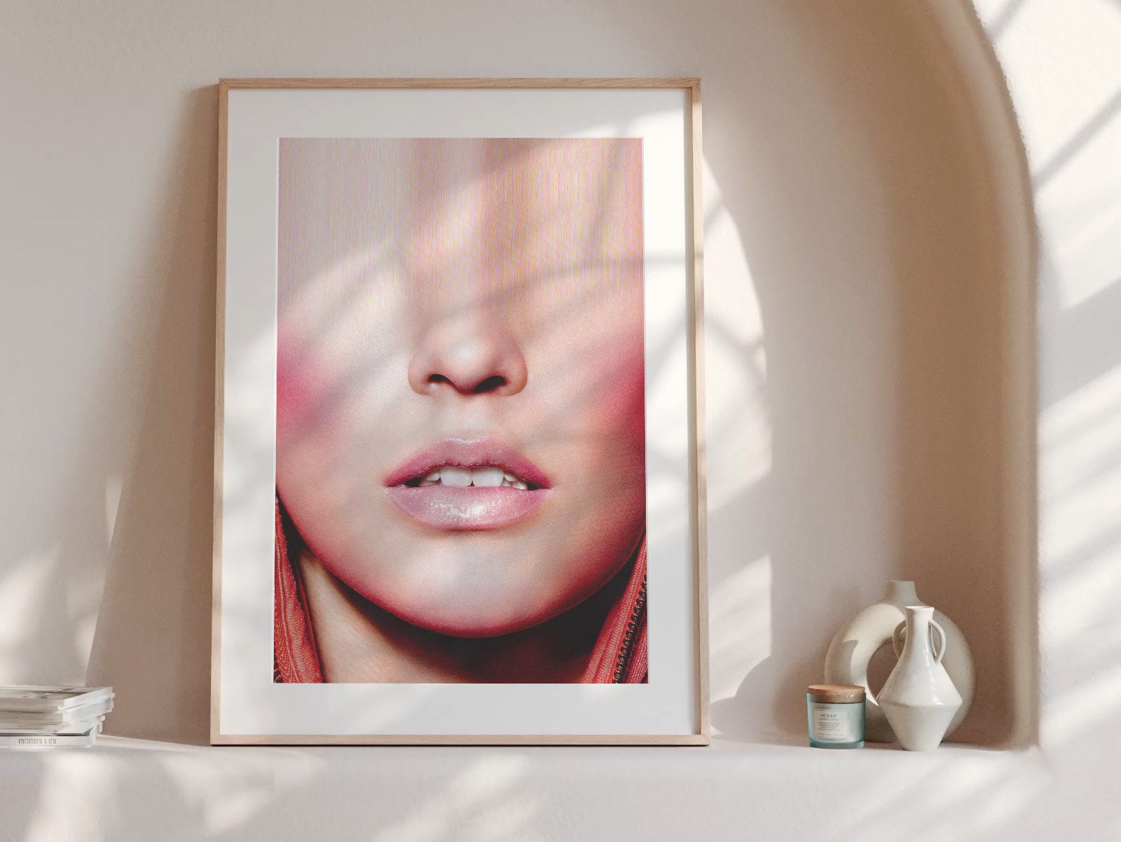 Surreal Altered Fashion Portrait Wall Art - Contemporary Feminine Aesthetic for Home or Office Decor | Untitled (130) Giclée Print