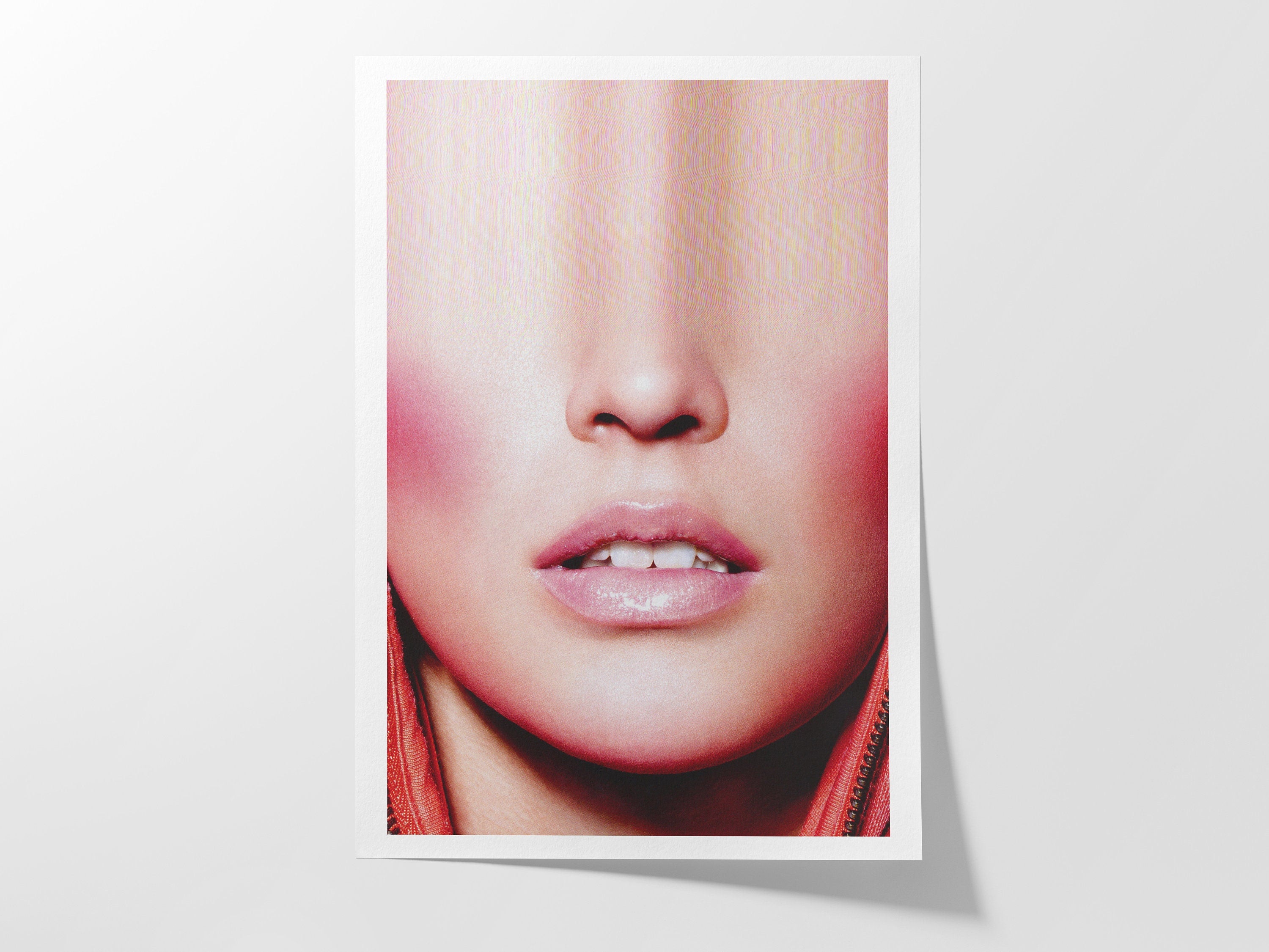 Surreal Altered Fashion Portrait Wall Art - Contemporary Feminine Aesthetic for Home or Office Decor | Untitled (130) Giclée Print