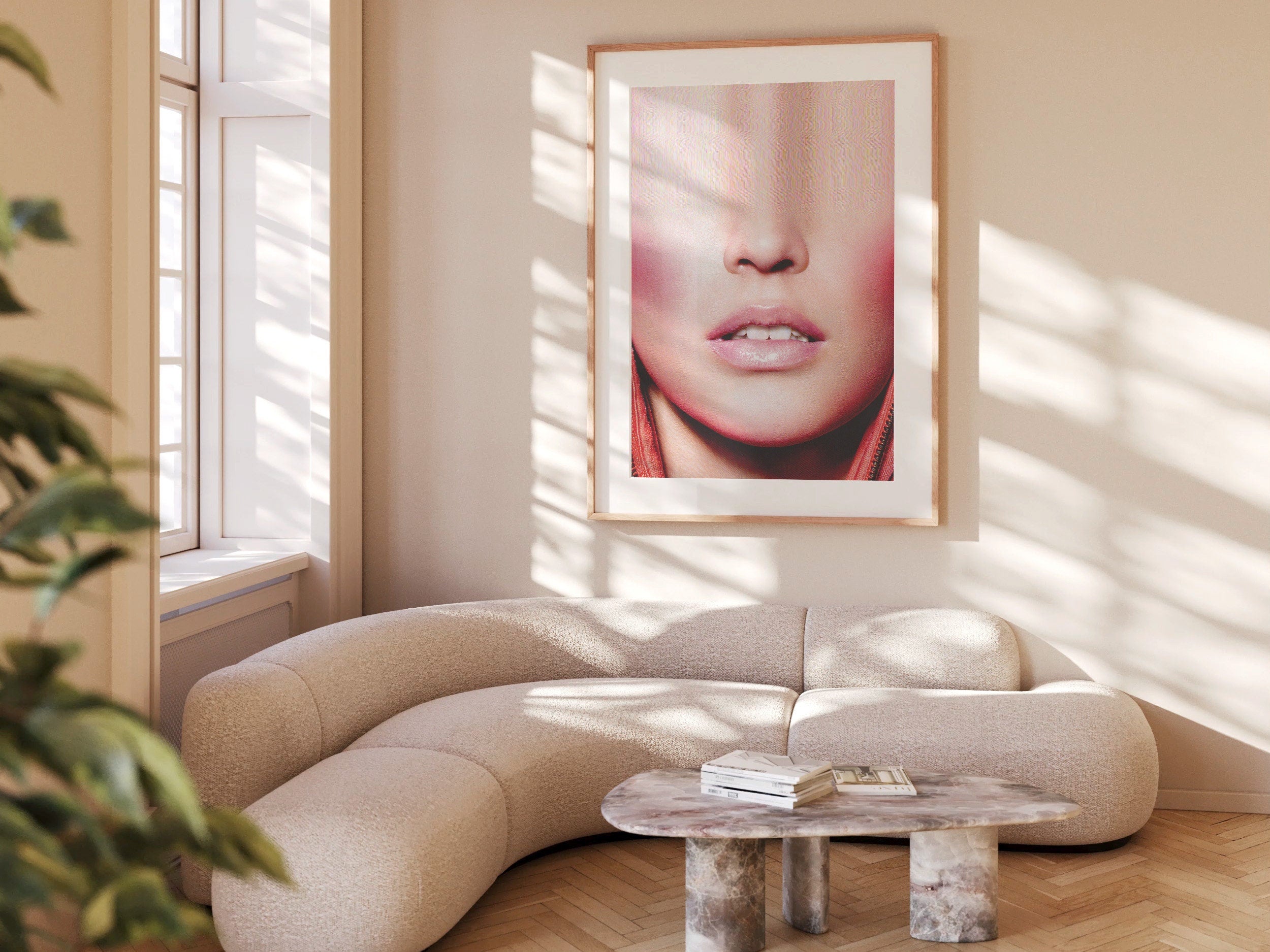 Surreal Altered Fashion Portrait Wall Art - Contemporary Feminine Aesthetic for Home or Office Decor | Untitled (130) Giclée Print