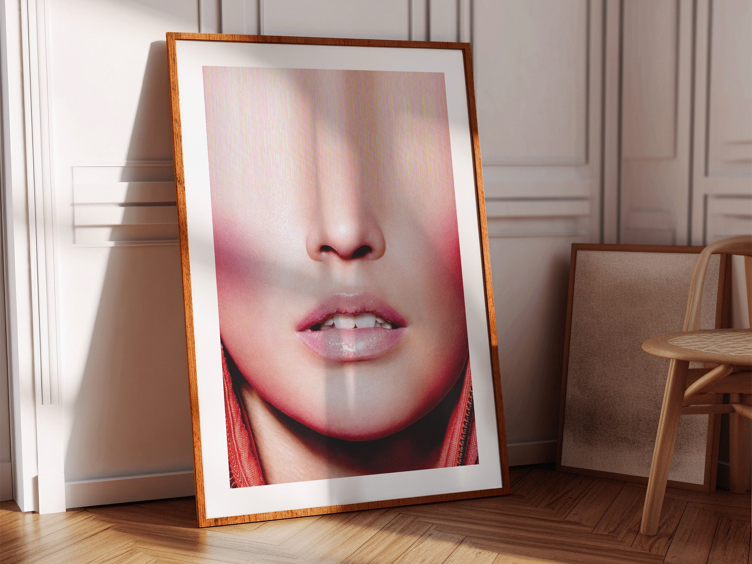 Surreal Altered Fashion Portrait Wall Art - Contemporary Feminine Aesthetic for Home or Office Decor | Untitled (130) Giclée Print