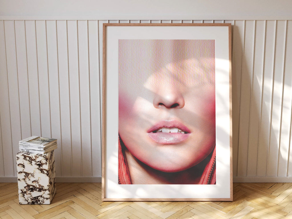 Surreal Altered Fashion Portrait Wall Art - Contemporary Feminine Aesthetic for Home or Office Decor | Untitled (130) Giclée Print