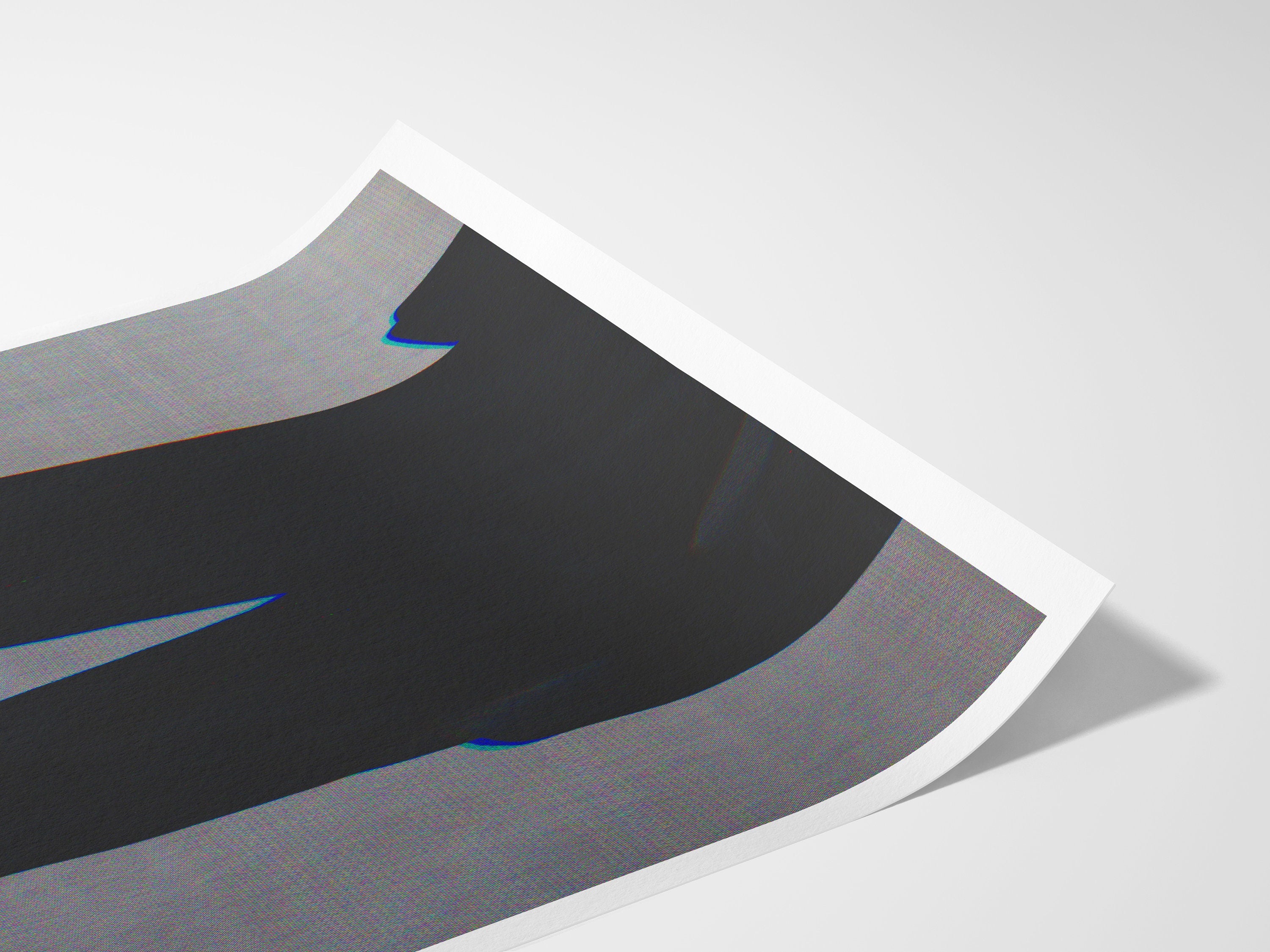 Stylish Black Suit Silhouette Art Print - Minimalist Elegant Decor for Contemporary Home or Office | Untitled (131) Giclée Print