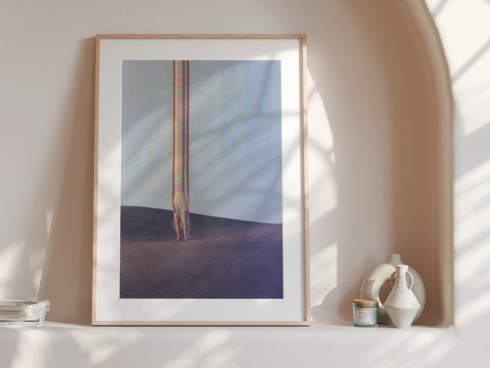 Surreal Altered Figure in Desert Landscape - Unique Minimalist Wall Art for Contemporary Home Decor | Untitled (135) Giclée Print