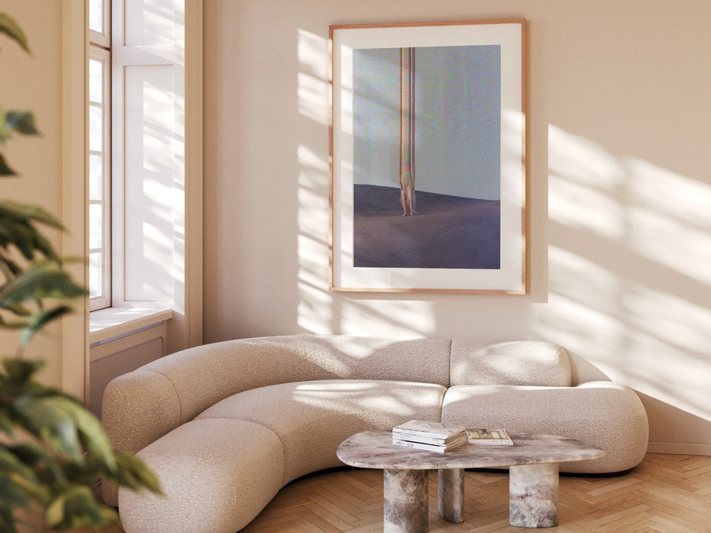 Surreal Altered Figure in Desert Landscape - Unique Minimalist Wall Art for Contemporary Home Decor | Untitled (135) Giclée Print