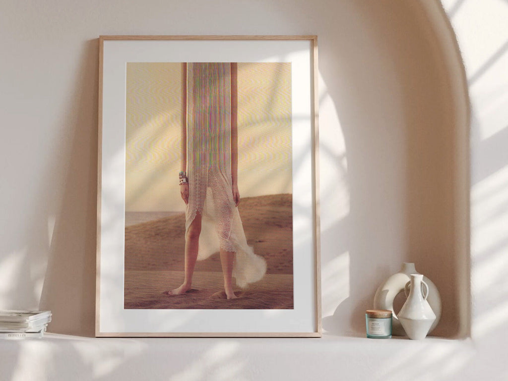 Surreal Altered Fashion Portrait in Desert Landscape - Unique Dreamlike Wall Art for Home, Office, Bedroom | Untitled (136) Giclée Print