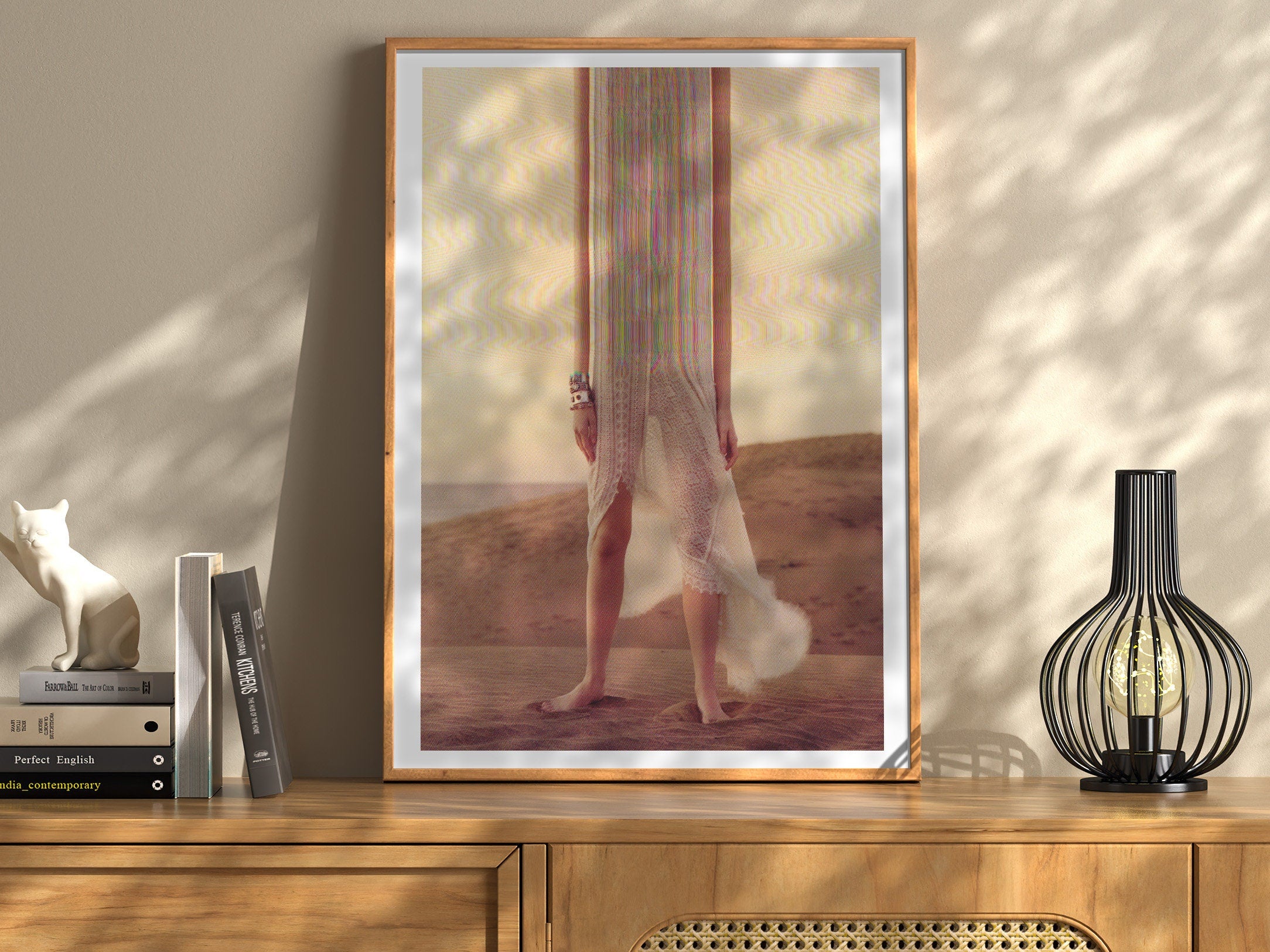 Surreal Altered Fashion Portrait in Desert Landscape - Unique Dreamlike Wall Art for Home, Office, Bedroom | Untitled (136) Giclée Print