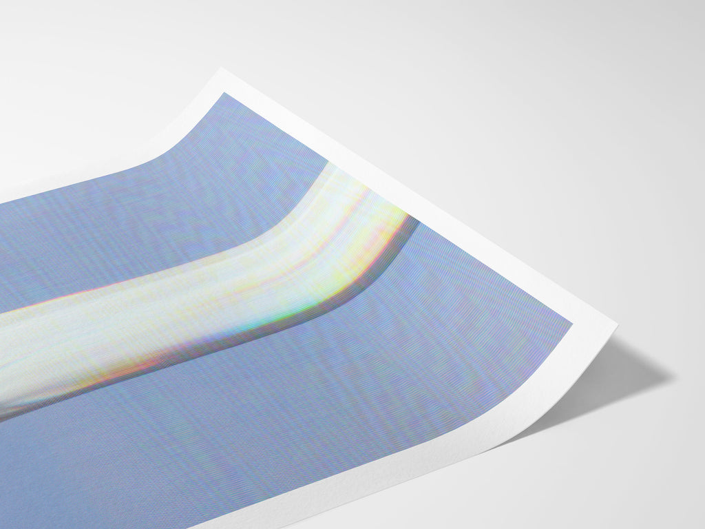 Ethereal Draped Fabric Against Coastal Horizon - Serene Abstract Wall Art for Contemporary Home Decor | Untitled (139) Giclée Print