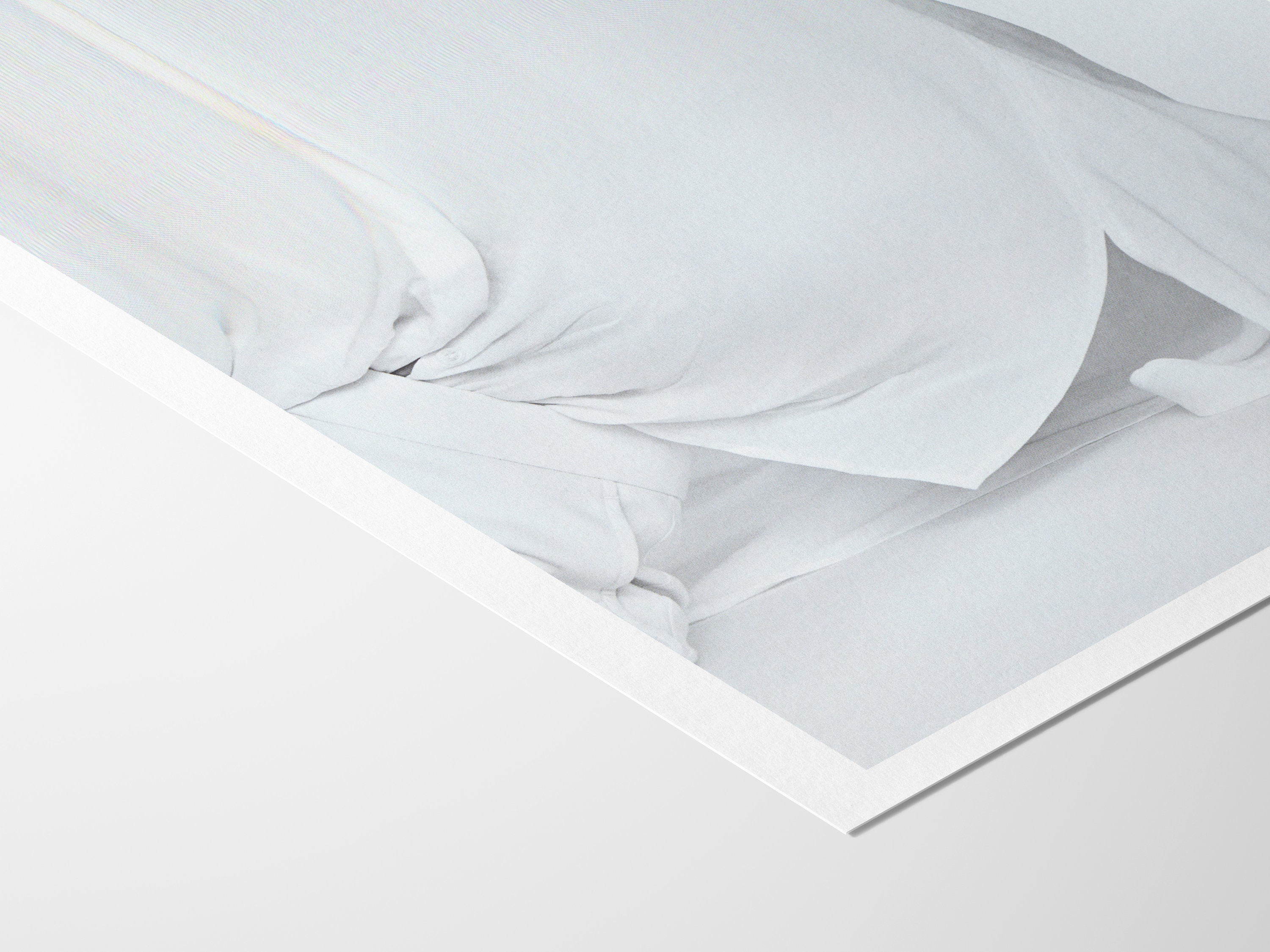 Ethereal White Drapery Abstract Art Print - Minimalist Aesthetic for Modern Home Decor and Tranquil Spaces | Untitled (140) Giclée Print