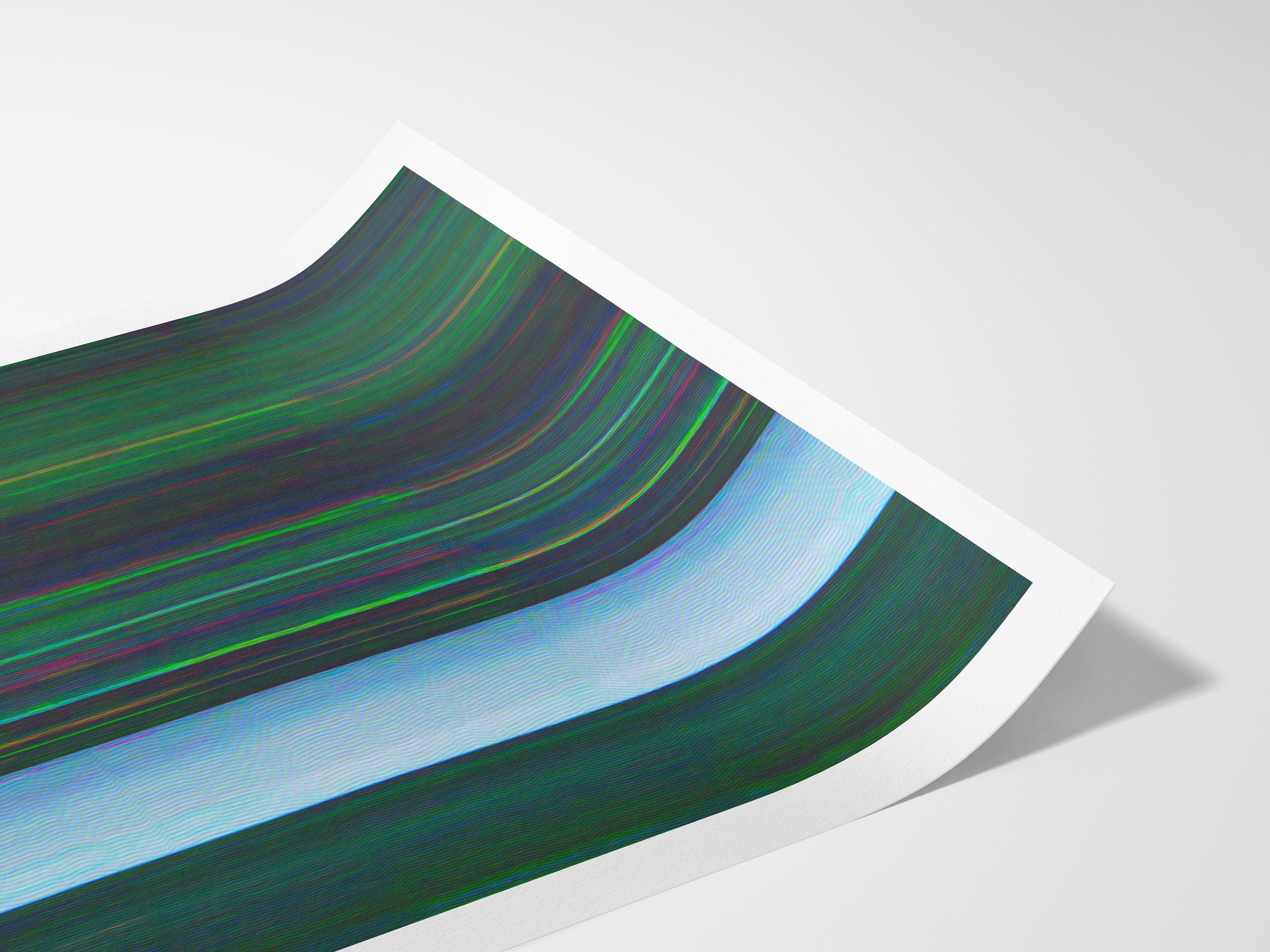 Surreal Altered Figure Art Print - Colorful Glitch Aesthetic for Contemporary Home Decor | Untitled (141) Giclée Print