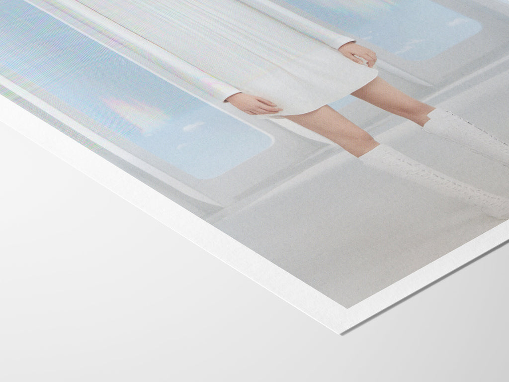 Ethereal White Fashion Portrait - Surreal Minimalist Artwork for Contemporary Home Decor and Living Spaces | Untitled (144) Giclée Print