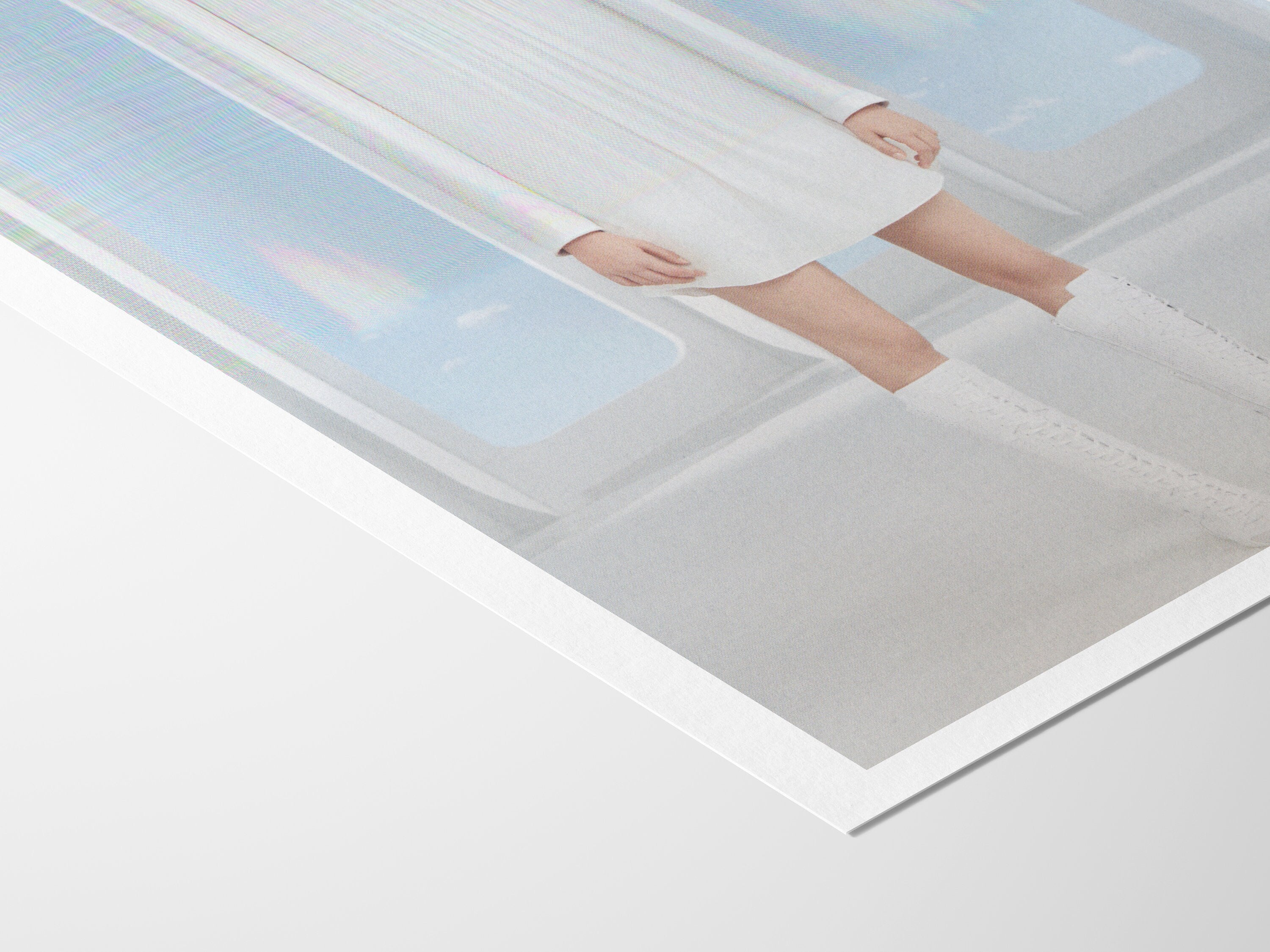 Ethereal White Fashion Portrait - Surreal Minimalist Artwork for Contemporary Home Decor and Living Spaces | Untitled (144) Giclée Print