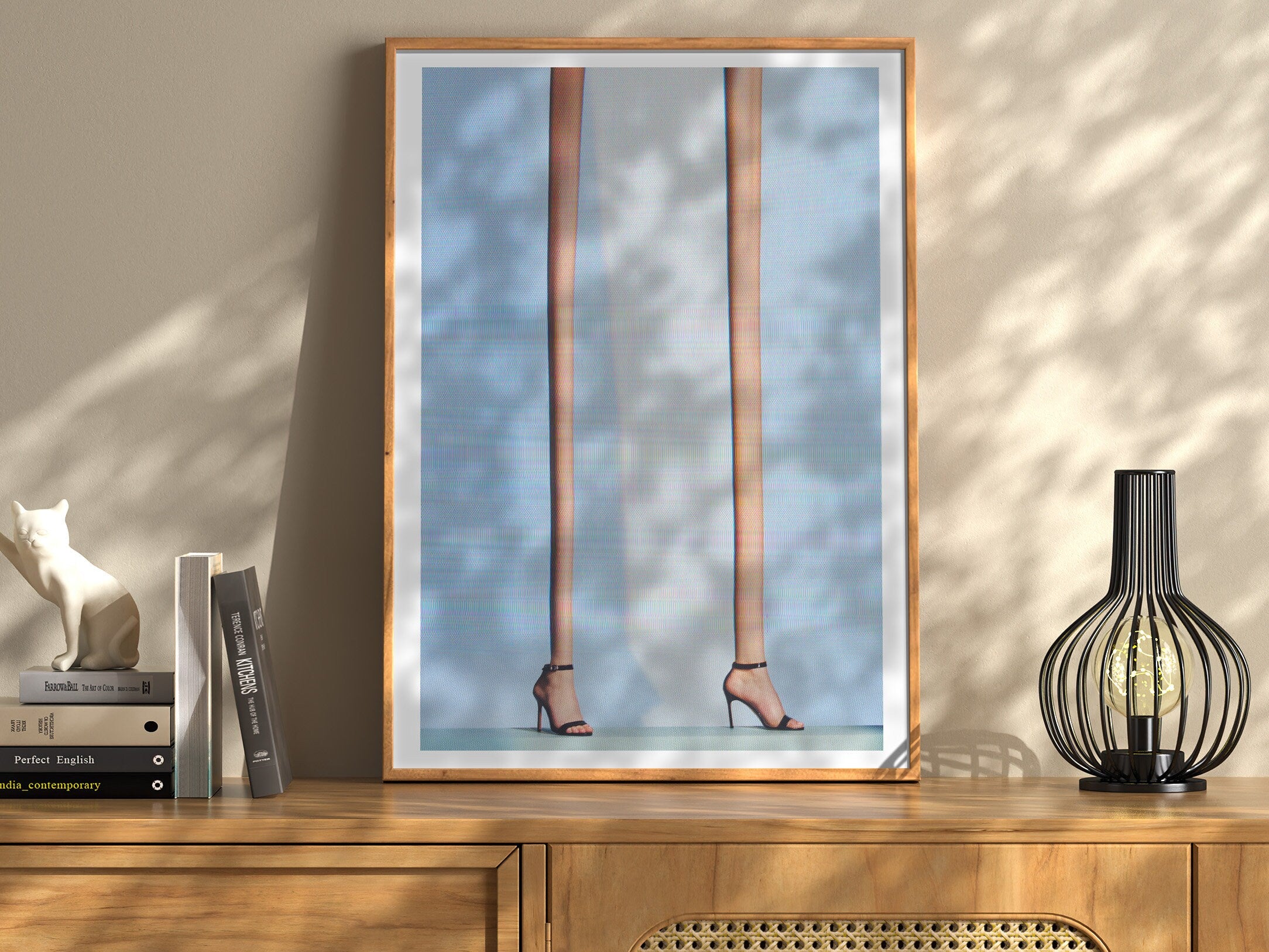 Surreal Altered Fashion Photograph - Unique High Heels Wall Art for Contemporary Home Decor | Untitled (145) Giclée Print