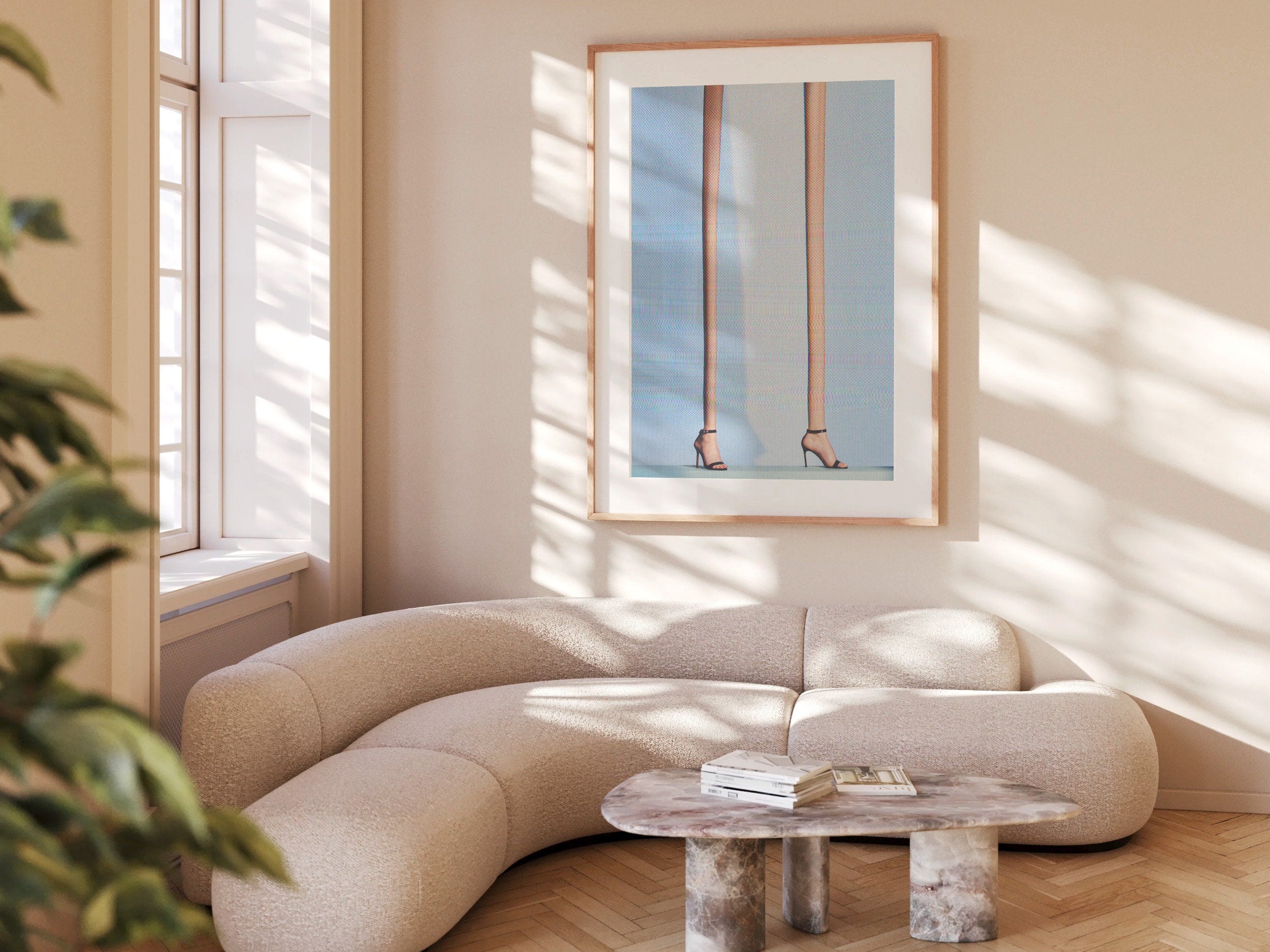 Surreal Altered Fashion Photograph - Unique High Heels Wall Art for Contemporary Home Decor | Untitled (145) Giclée Print