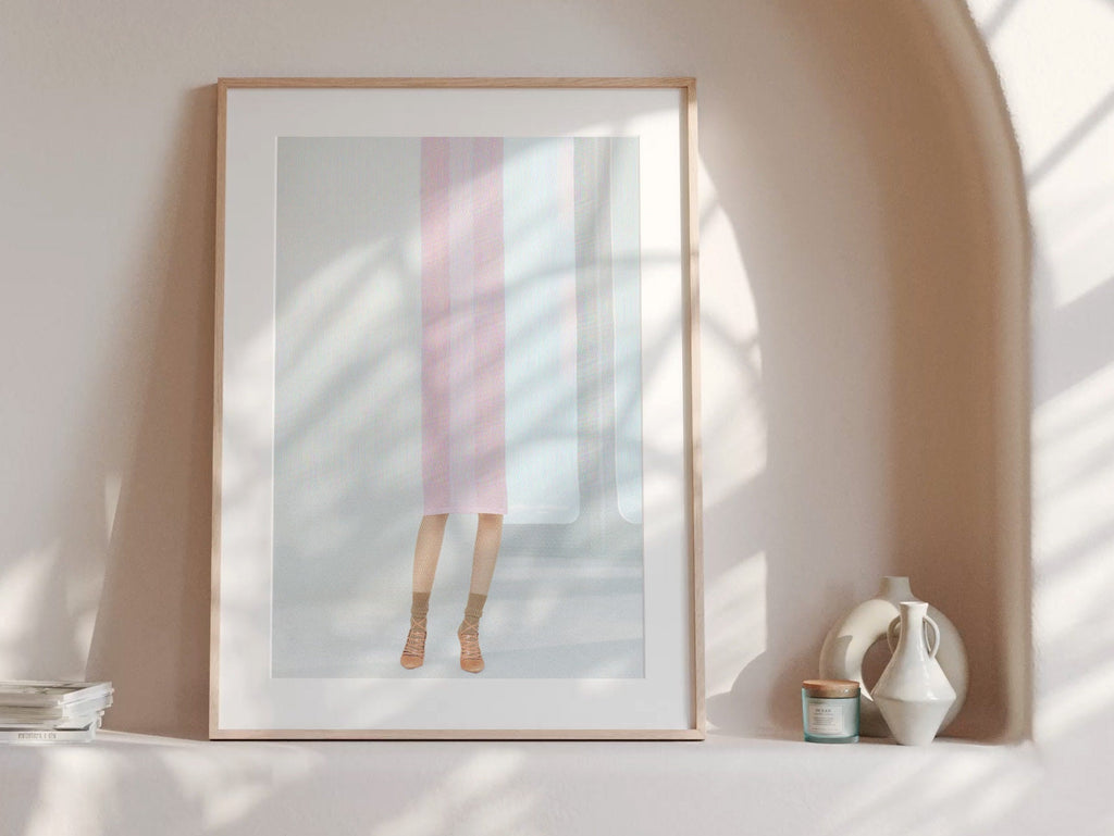 Ethereal Minimalist Altered Fashion Portrait - Surreal Wall Art for Contemporary Home Decor | Untitled (146) Giclée Print