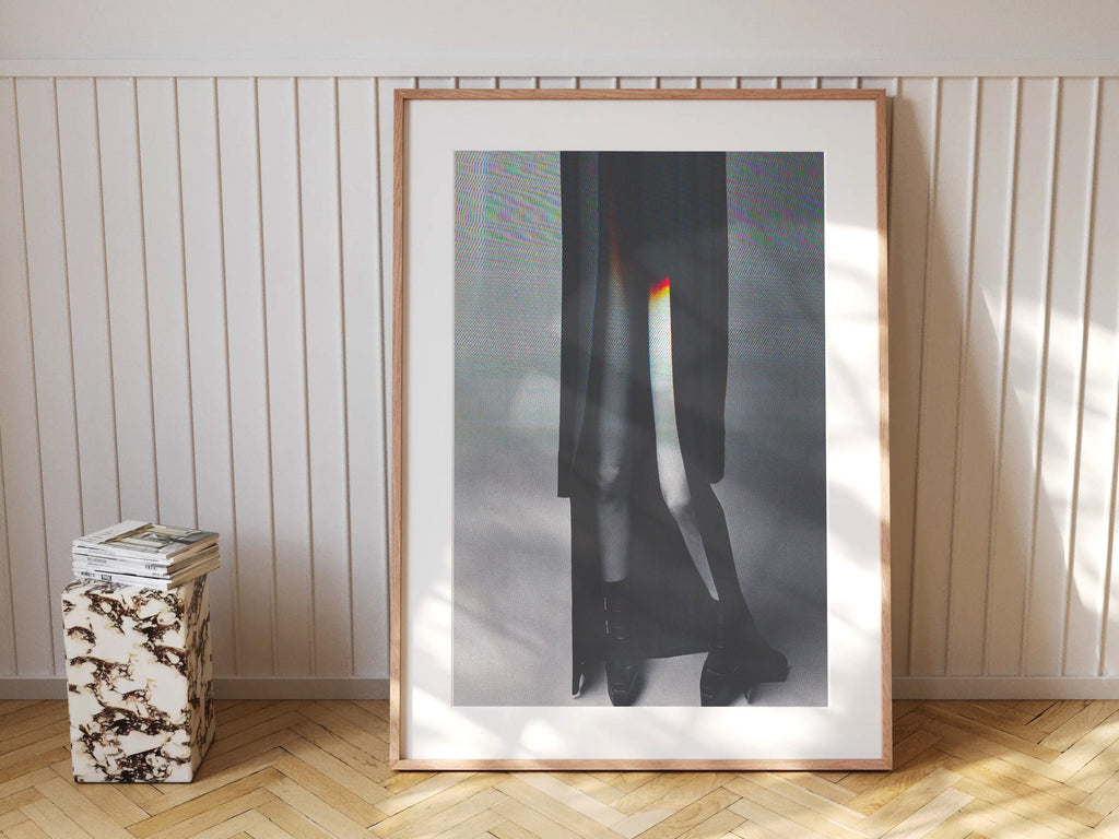 Chic Black and White Fashion Art Print - Elegant Minimalist Wall Decor for Modern Living Spaces | Untitled (153) Giclée Print