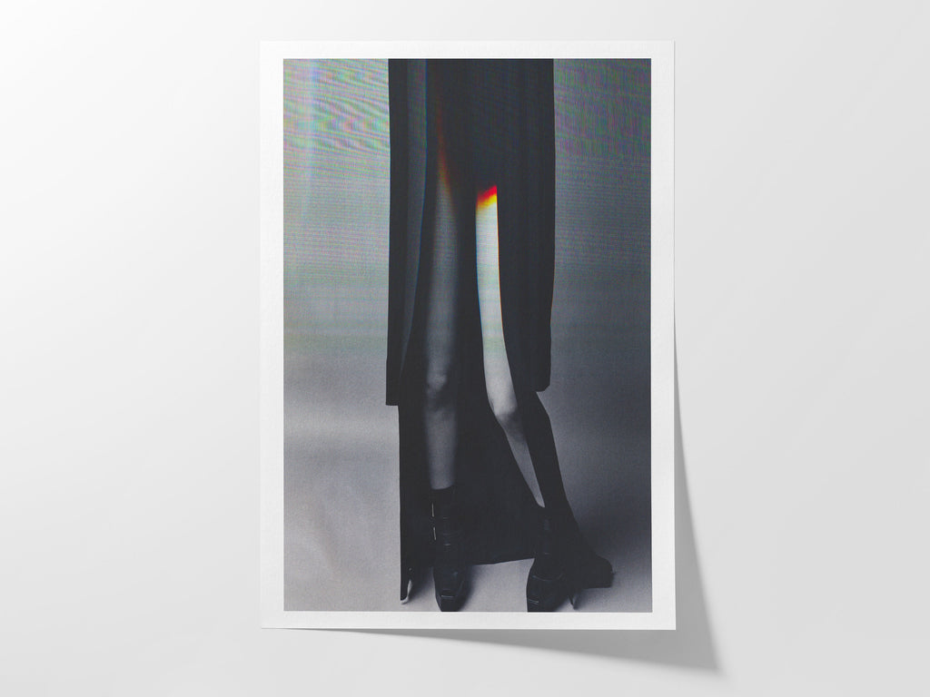 Chic Black and White Fashion Art Print - Elegant Minimalist Wall Decor for Modern Living Spaces | Untitled (153) Giclée Print