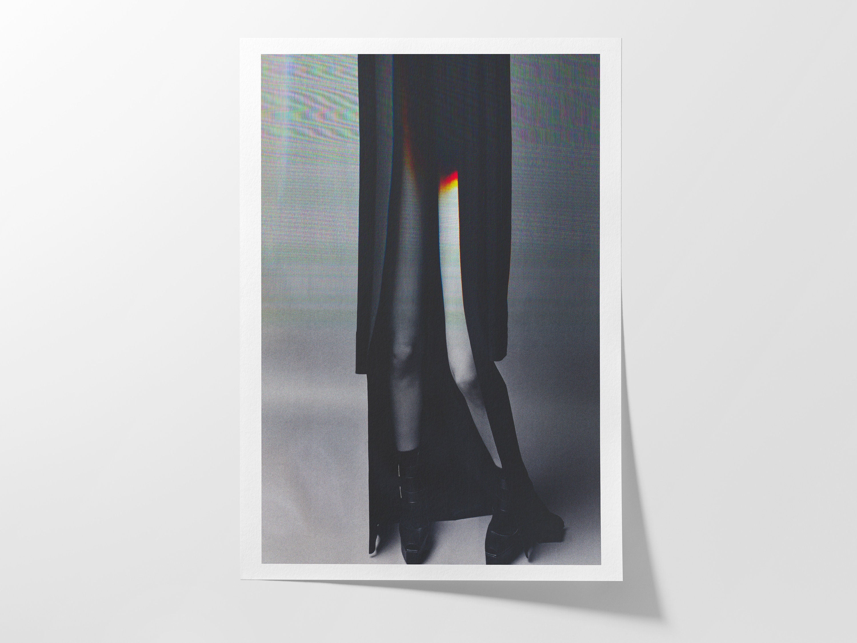 Chic Black and White Fashion Art Print - Elegant Minimalist Wall Decor for Modern Living Spaces | Untitled (153) Giclée Print