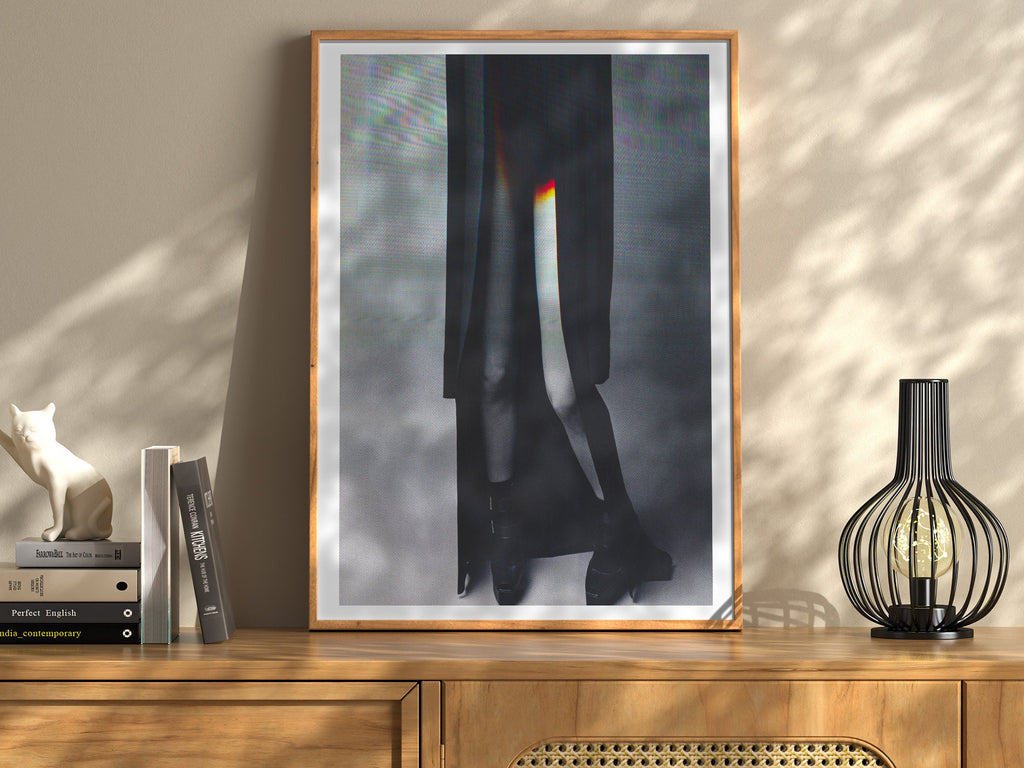 Chic Black and White Fashion Art Print - Elegant Minimalist Wall Decor for Modern Living Spaces | Untitled (153) Giclée Print