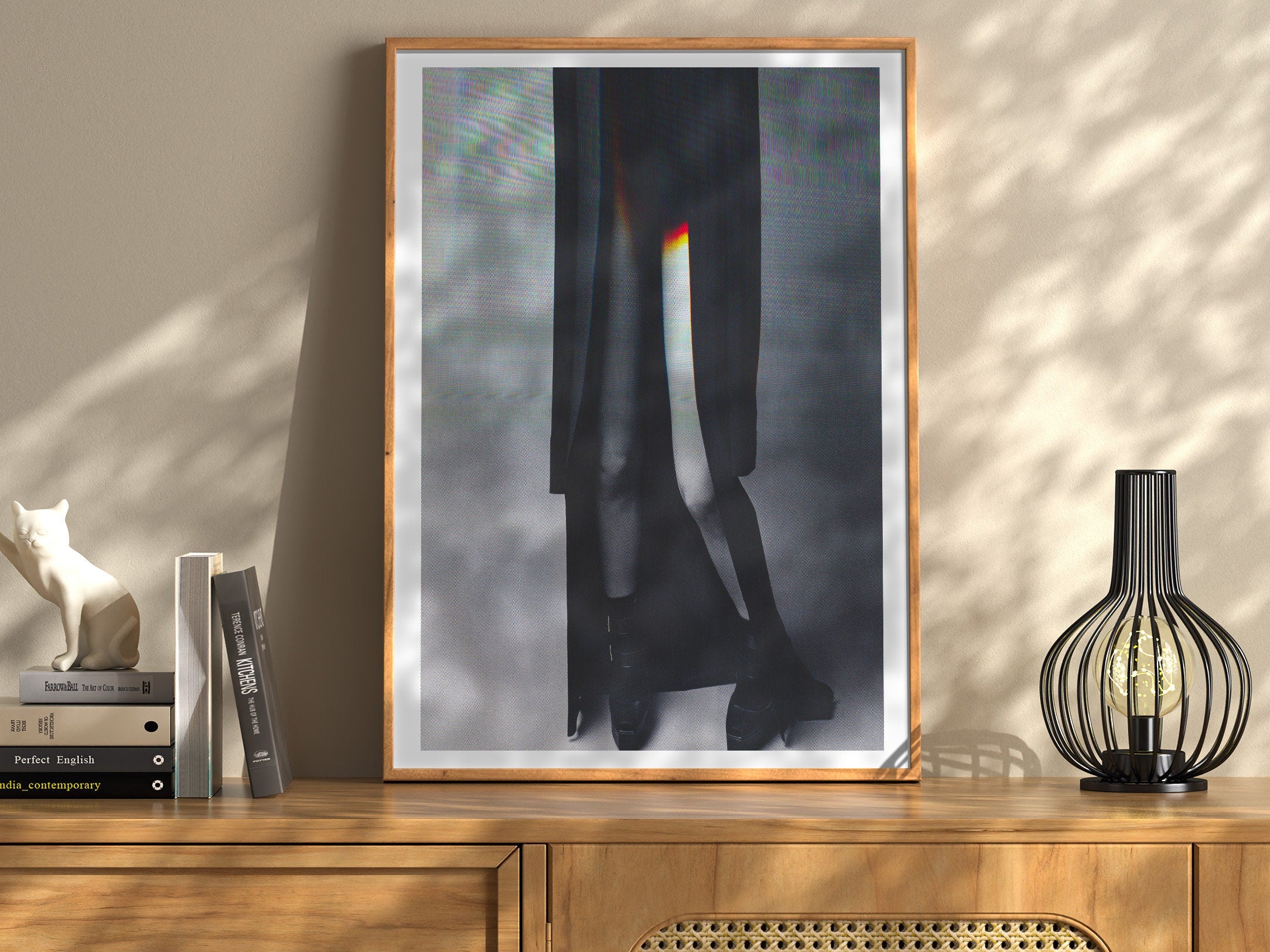 Chic Black and White Fashion Art Print - Elegant Minimalist Wall Decor for Modern Living Spaces | Untitled (153) Giclée Print