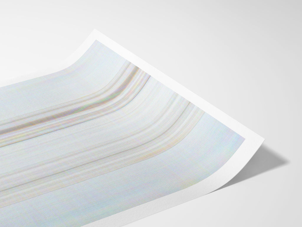 Ethereal White Drapery with Subtle Human Presence - Minimalist Contemporary Wall Art for Tranquil Spaces | Untitled (160) Giclée Print