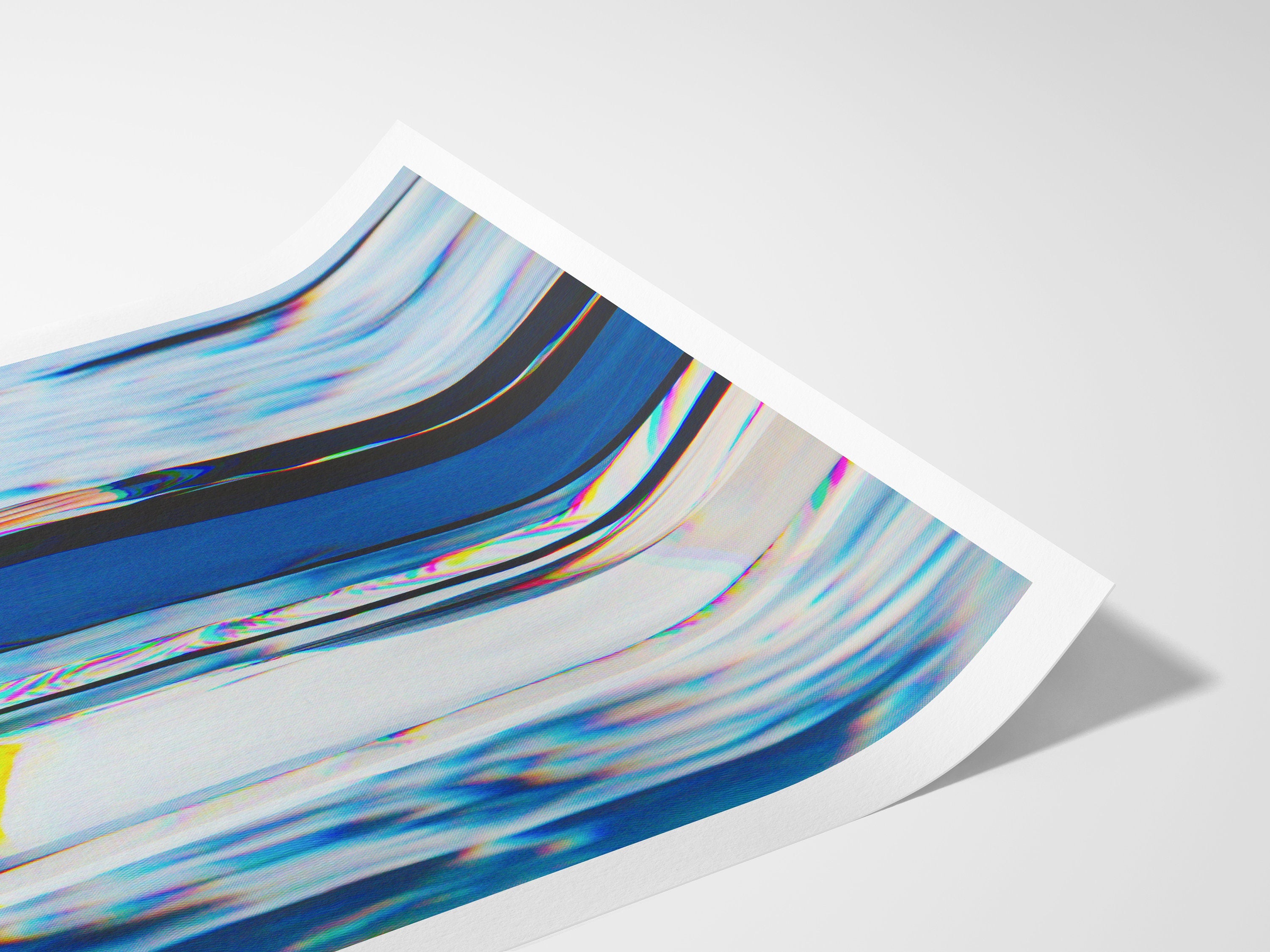 Surreal Altered Photo of Walking Figures - Colorful Abstract Wall Art for Contemporary Home Decor | Untitled (164) Giclée Print