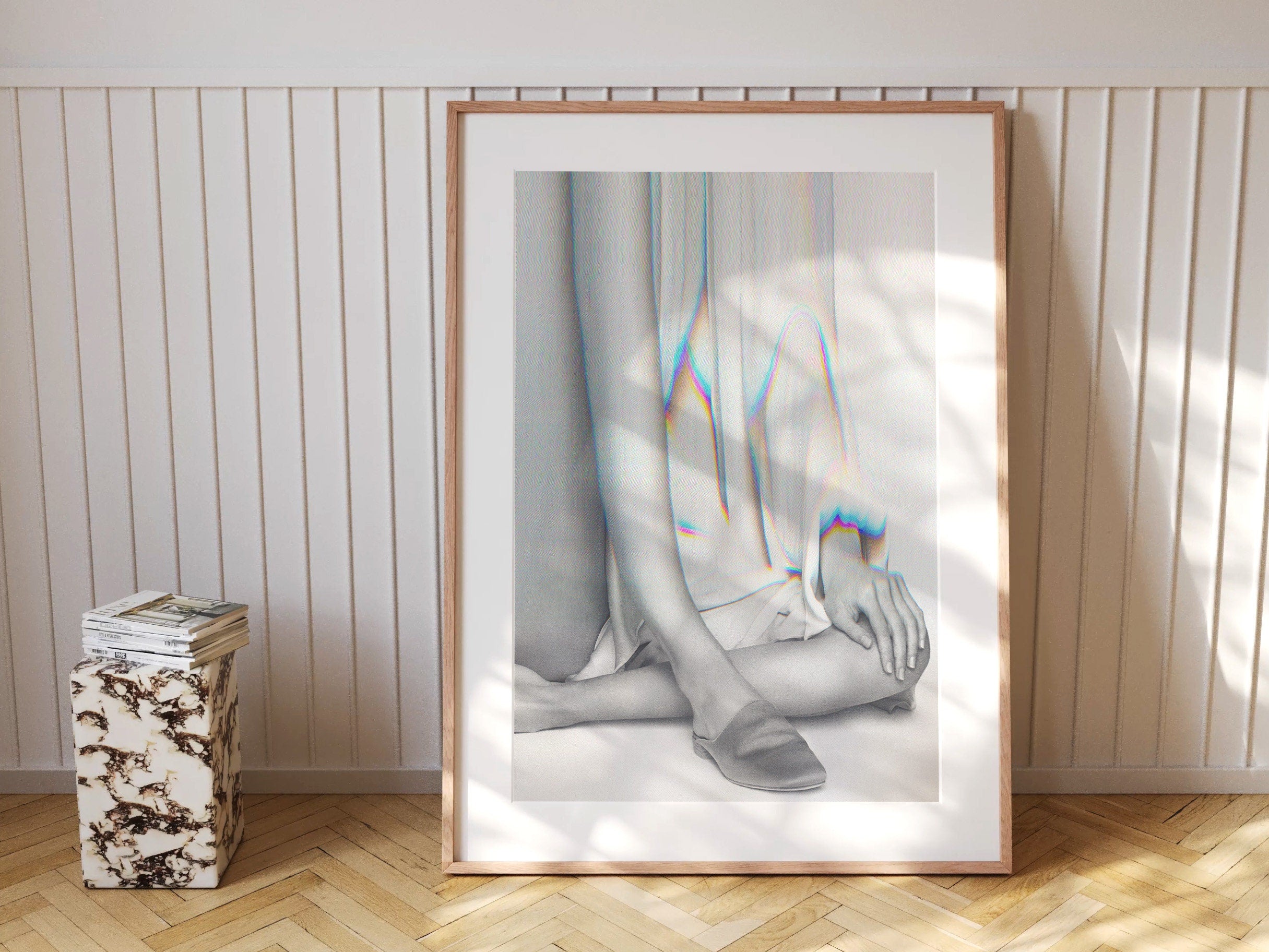 Elegant Surrealist Altered Fashion Art Print - Minimalist Monochrome Decor for Modern Living Spaces | Untitled (168) Giclée Print