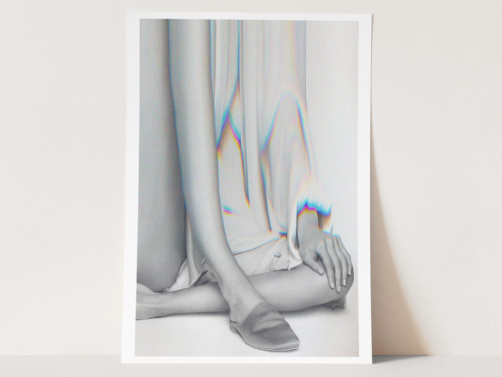 Elegant Surrealist Altered Fashion Art Print - Minimalist Monochrome Decor for Modern Living Spaces | Untitled (168) Giclée Print