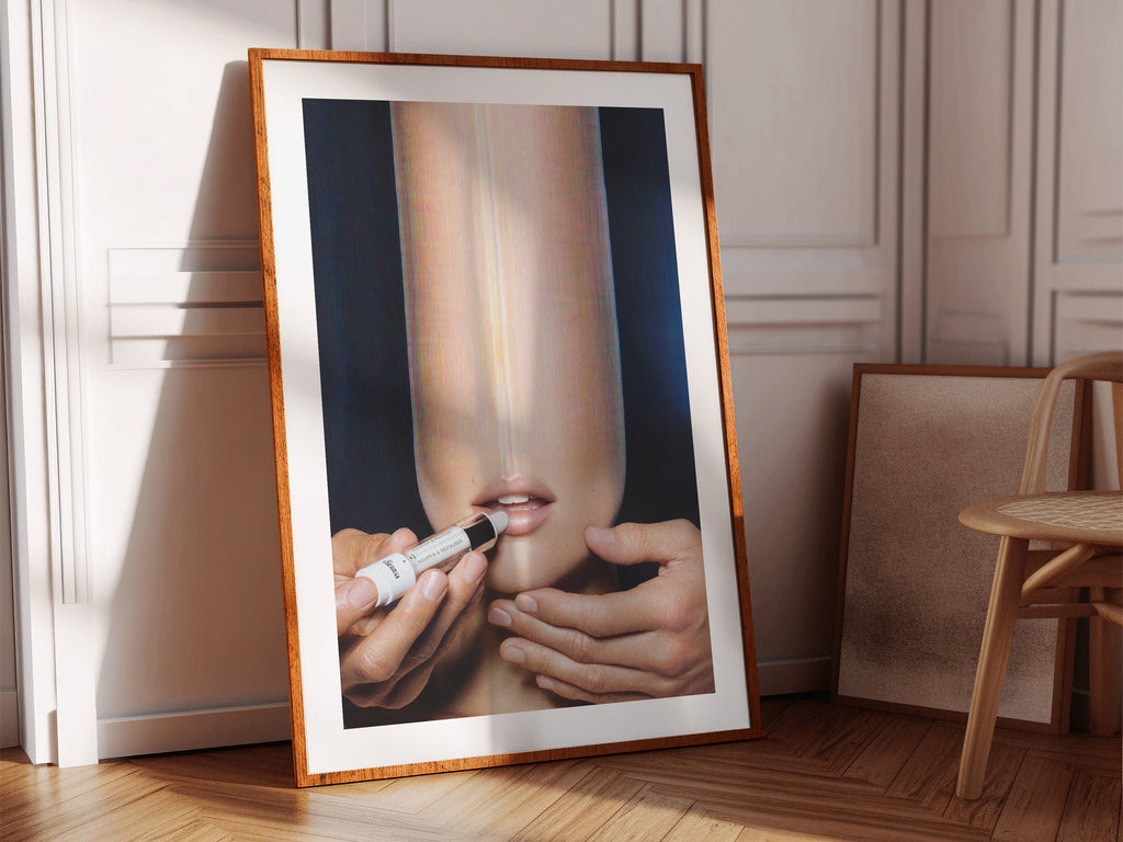 Altered Beauty Ad Photo Wall Art - Postmodern Surreal Makeup Wall Decor for Home, Office, Apartment, Salon | Untitled (171) Giclée Print