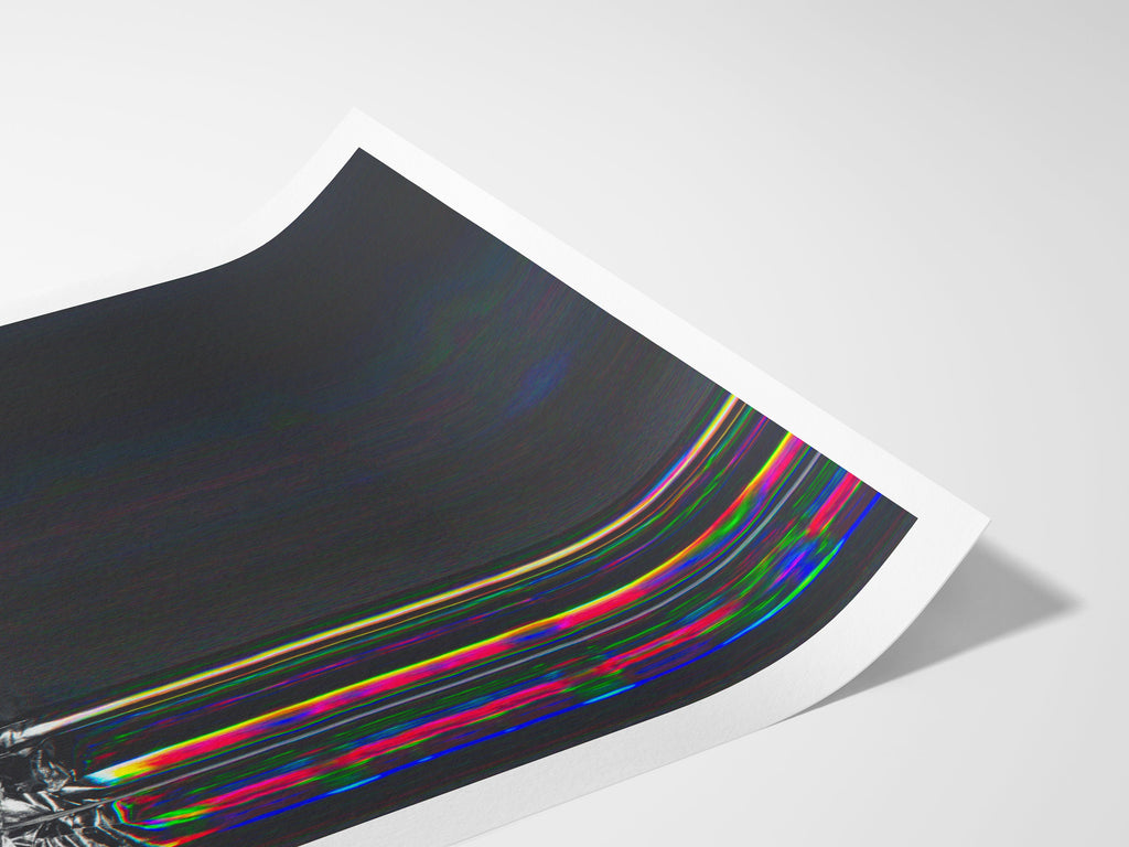 Surreal Black and White Street Fashion Art Print - Dynamic Glitch Aesthetic for Modern Home Decor | Untitled (175) Giclée Print