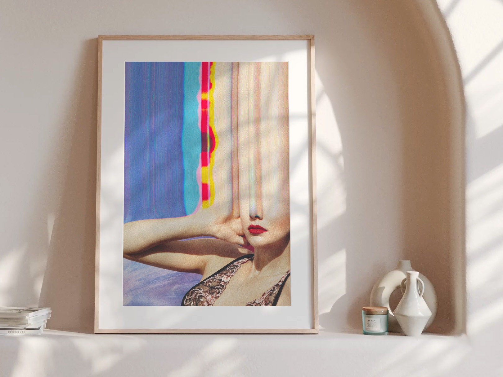 Surreal Altered Fashion Photo Art - Trippy Colorful Psychedelic Wall Decor for Home, Office, Living, Dining | Untitled (180) Giclée Print