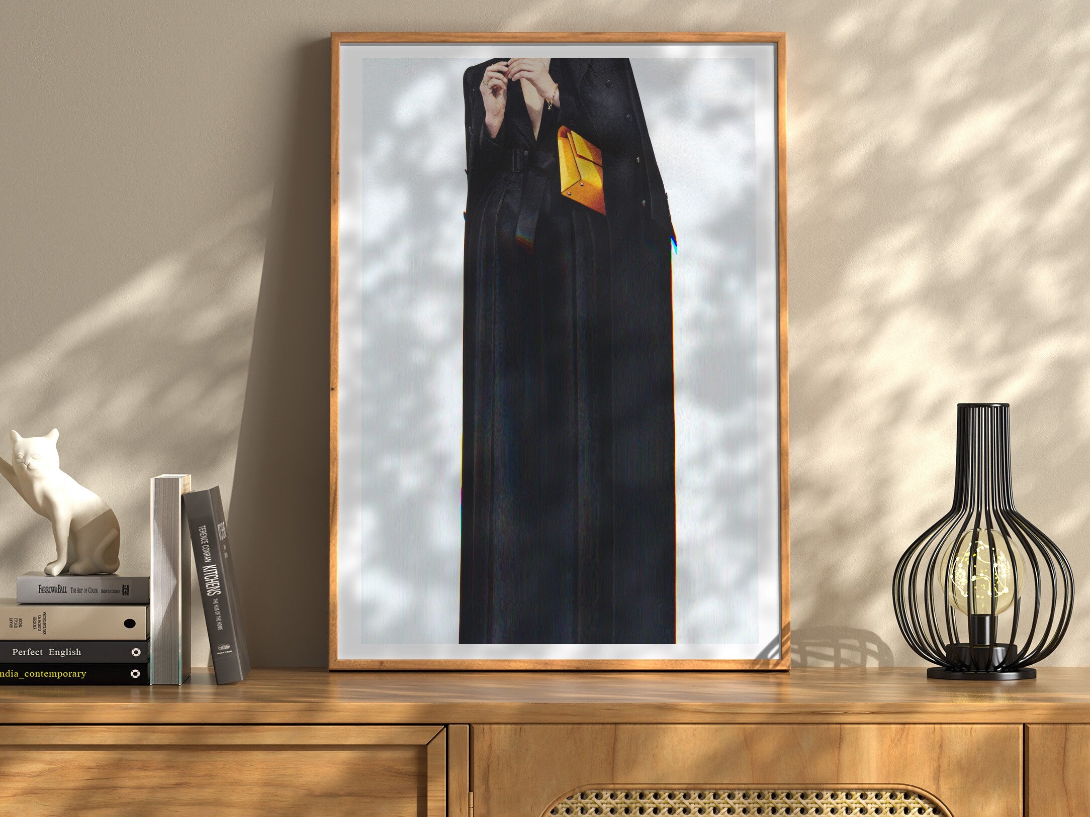 Chic Minimalist Black Fashion Portrait - Elegant Wall Art for Contemporary Home Decor and Stylish Spaces | Untitled (183) Giclée Print