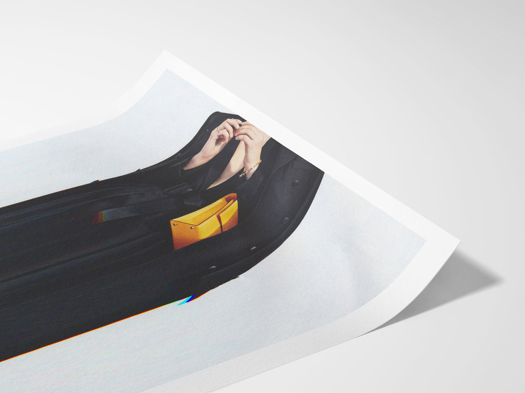 Chic Minimalist Black Fashion Portrait - Elegant Wall Art for Contemporary Home Decor and Stylish Spaces | Untitled (183) Giclée Print