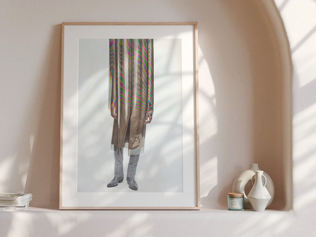 Surreal Altered Fashion Portrait Art - Colorful Abstract Wall Decor for Contemporary Home, Office, Living Room | Untitled (185) Giclée Print