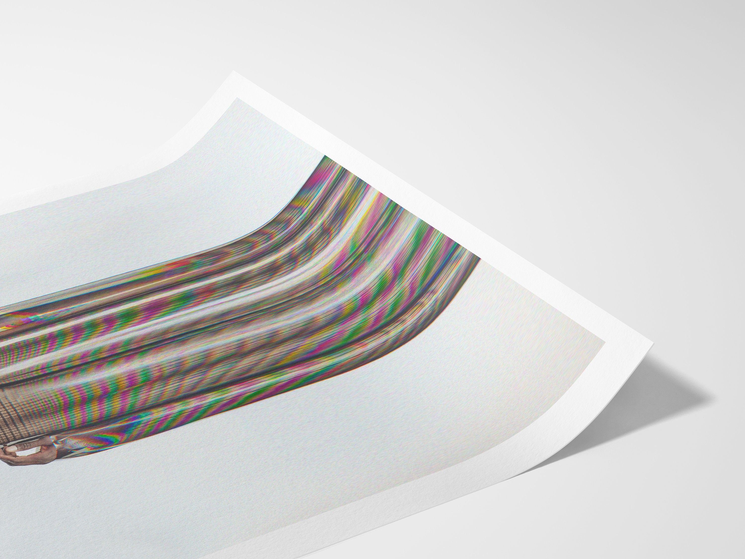 Surreal Altered Fashion Portrait Art - Colorful Abstract Wall Decor for Contemporary Home, Office, Living Room | Untitled (185) Giclée Print