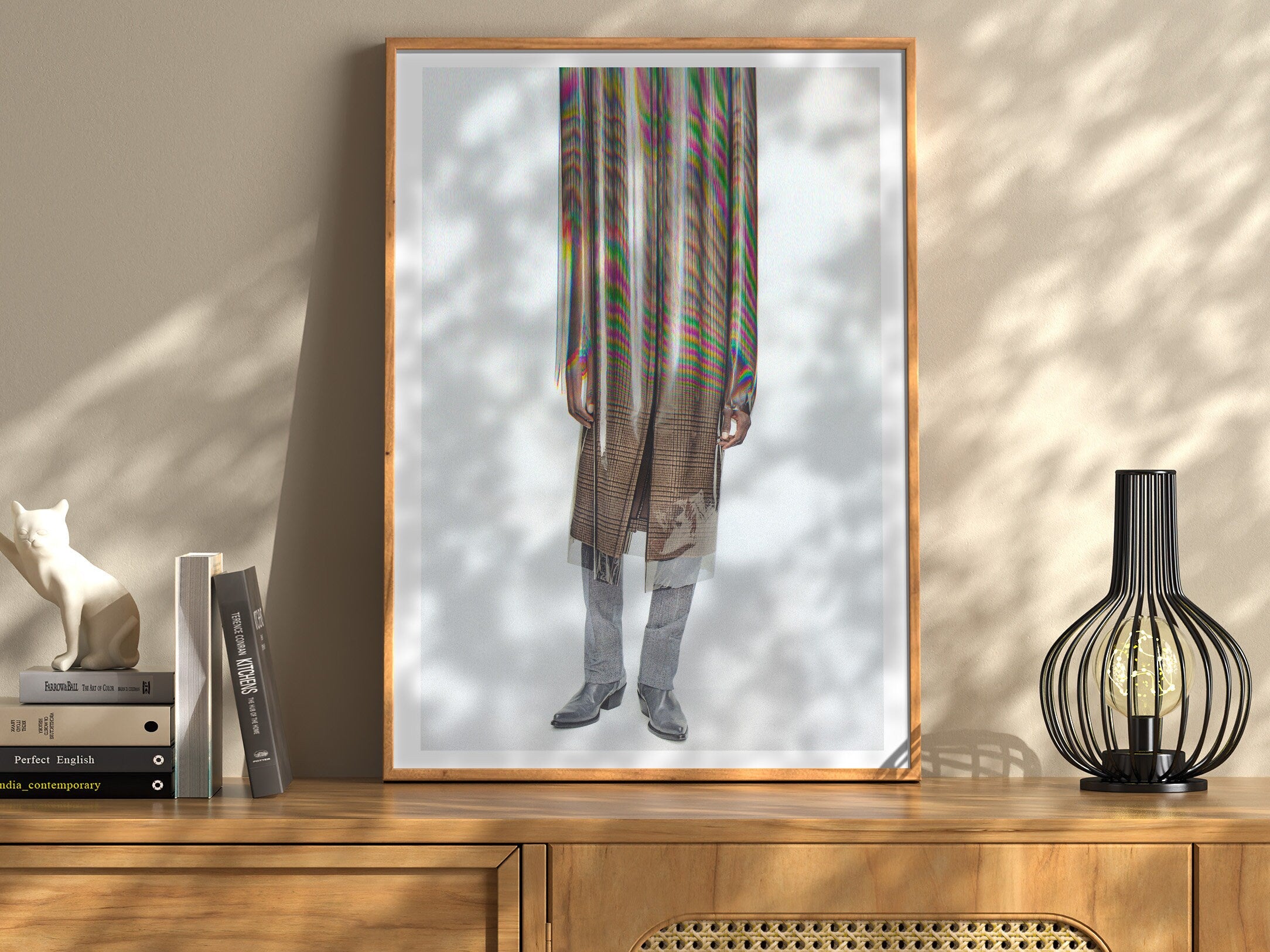 Surreal Altered Fashion Portrait Art - Colorful Abstract Wall Decor for Contemporary Home, Office, Living Room | Untitled (185) Giclée Print