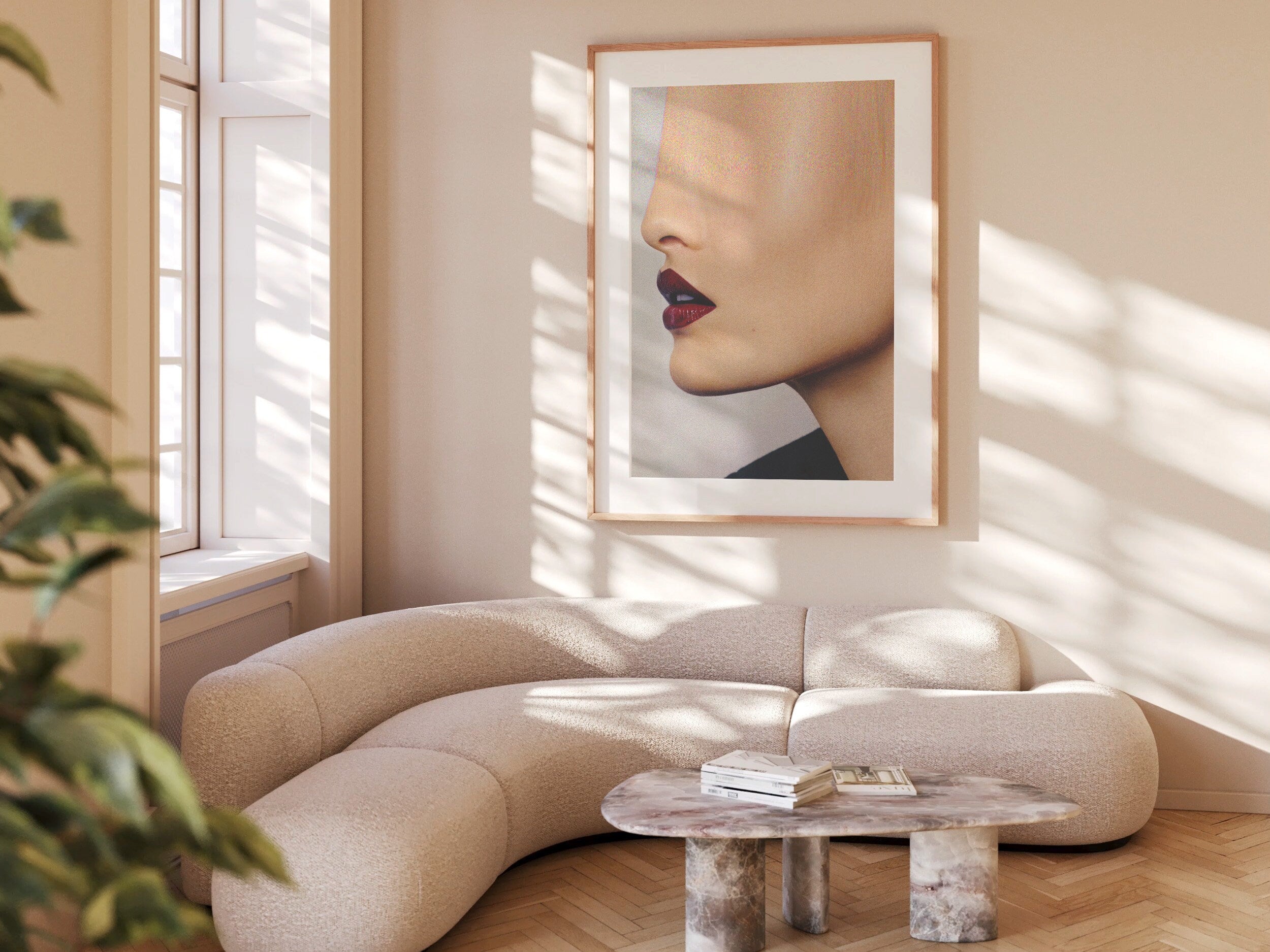 Surreal Altered Profile Portrait - Edgy Minimalist Wall Art for Contemporary Home and Office Decor | Untitled (188) Giclée Print