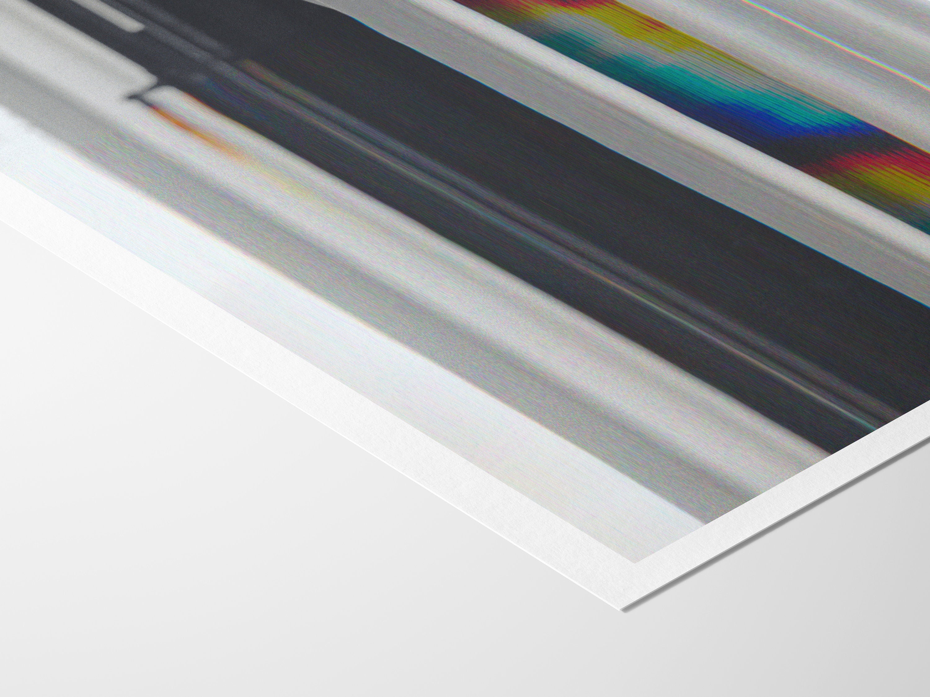 Altered Black and White African American Portrait Photo - Modern Political Flag Wall Decor for Home, Office | Untitled (194) Giclée Print