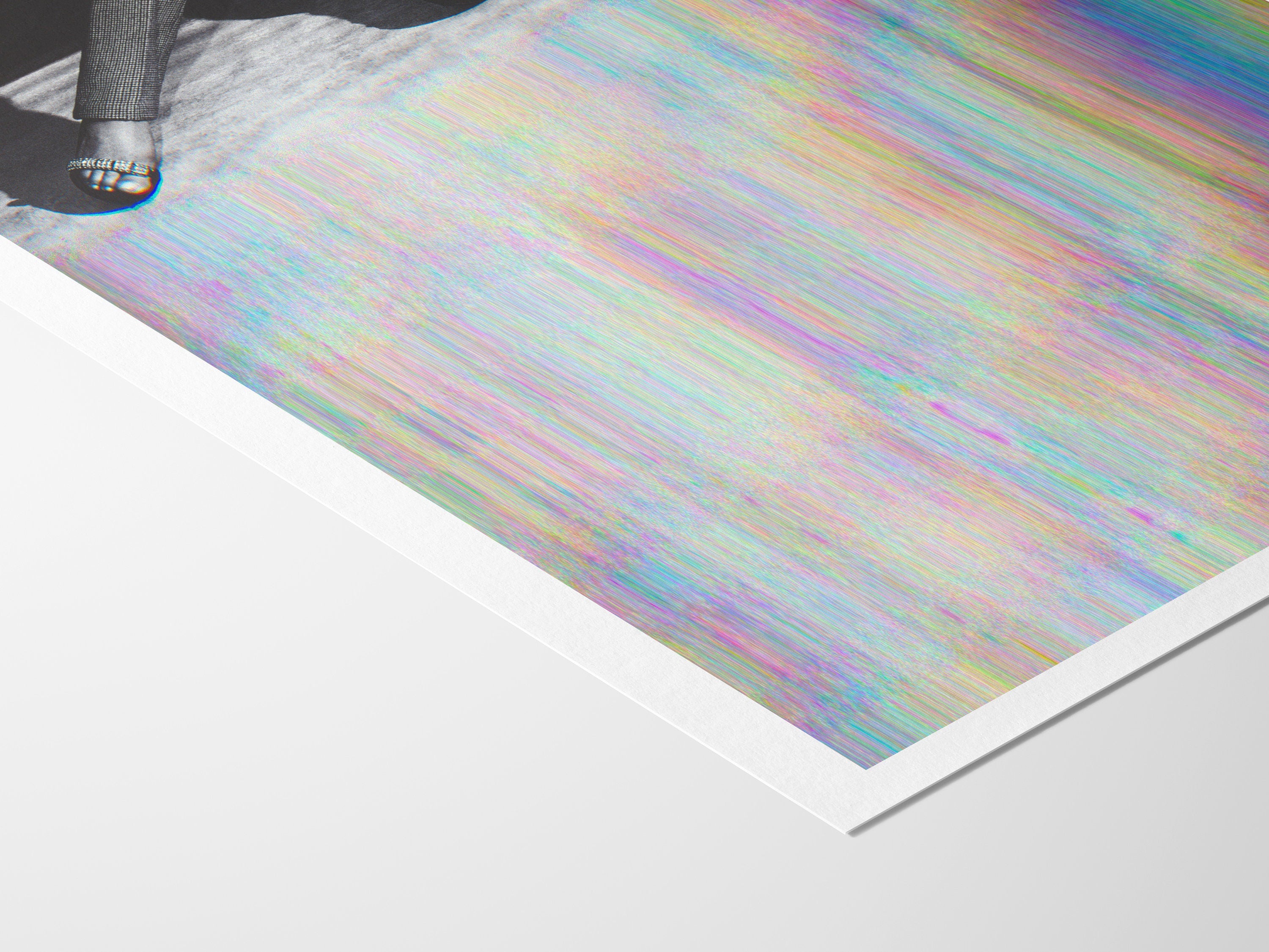 Surrealist Altered Fashion Photography Wall Art - Colorful Glitch Aesthetic for Modern Home Decor | Untitled (197) Giclée Print