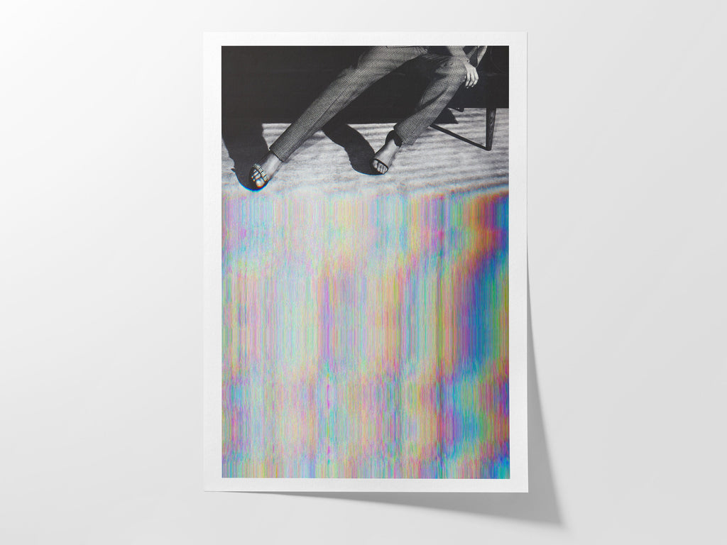 Surrealist Altered Fashion Photography Wall Art - Colorful Glitch Aesthetic for Modern Home Decor | Untitled (197) Giclée Print