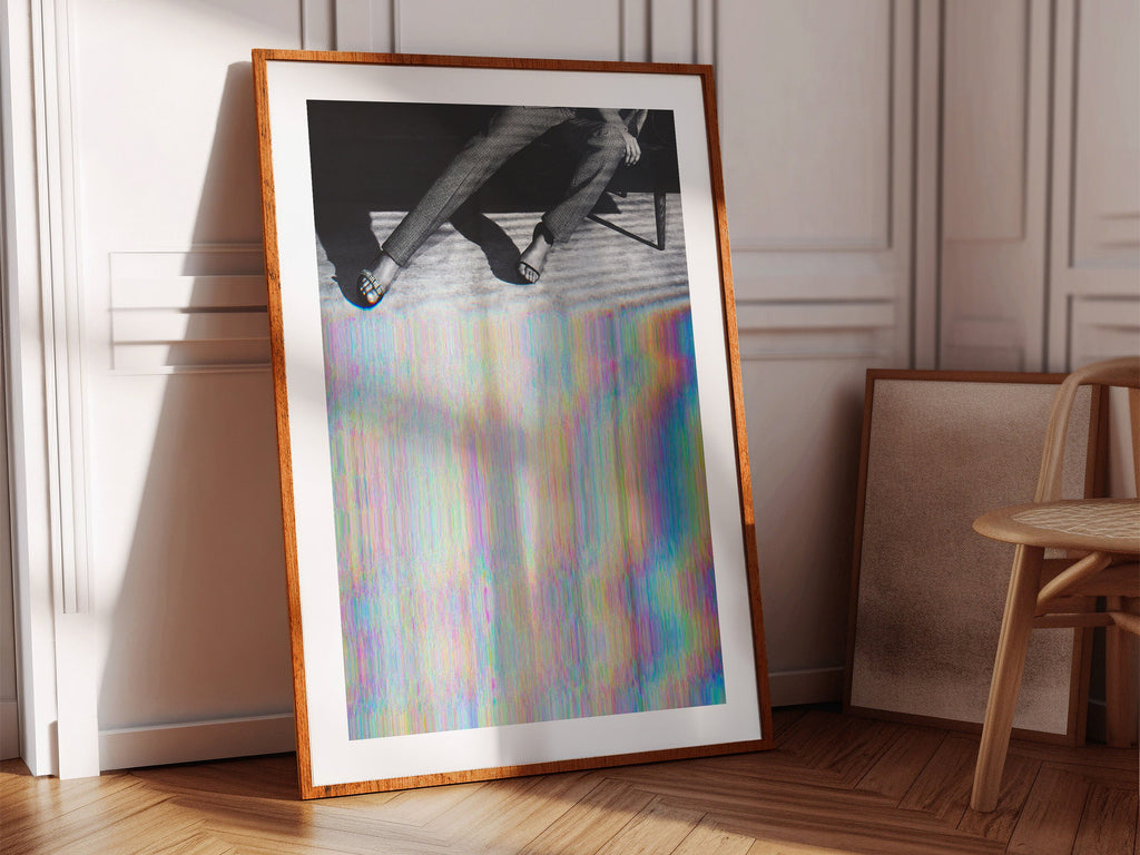 Surrealist Altered Fashion Photography Wall Art - Colorful Glitch Aesthetic for Modern Home Decor | Untitled (197) Giclée Print
