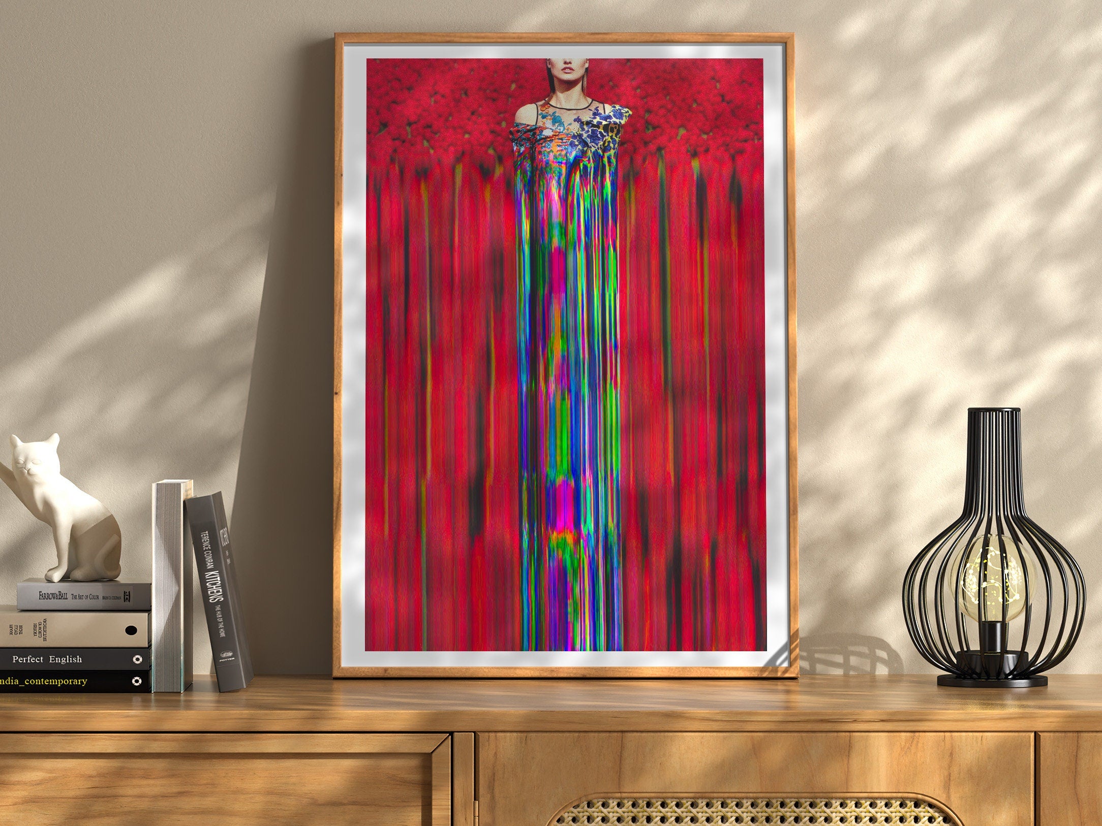 Vibrant Surreal Fashion Portrait Art - Colorful Altered Photography for Contemporary Home Decor | Untitled (198) Giclée Print