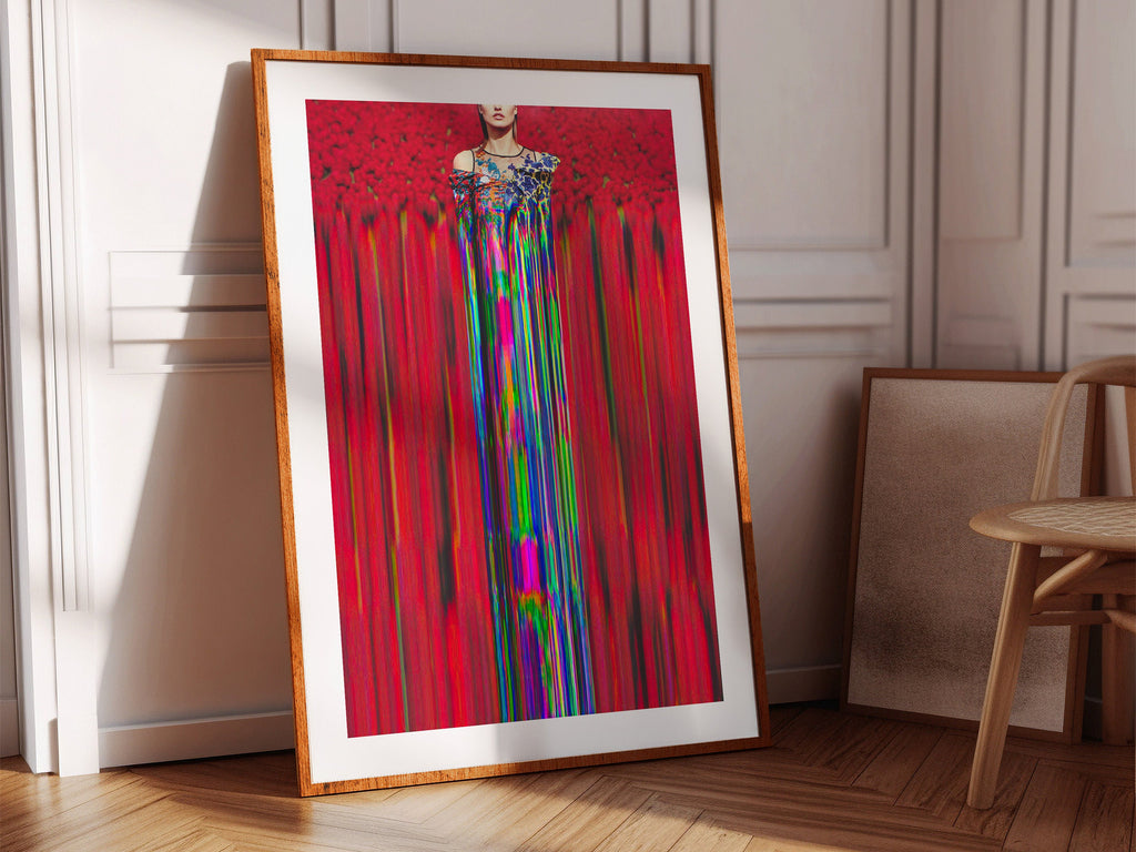 Vibrant Surreal Fashion Portrait Art - Colorful Altered Photography for Contemporary Home Decor | Untitled (198) Giclée Print