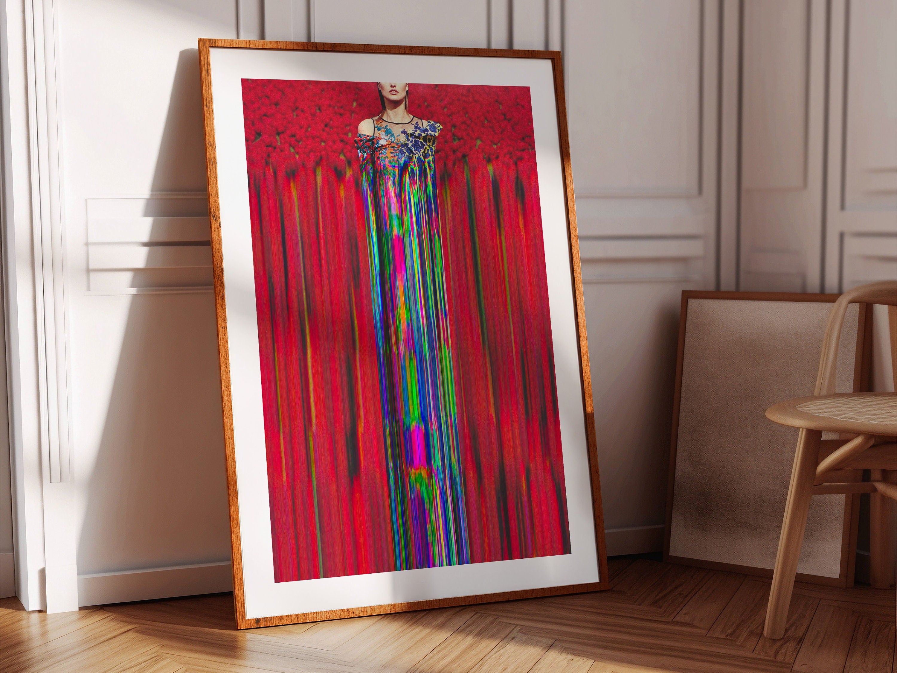 Vibrant Surreal Fashion Portrait Art - Colorful Altered Photography for Contemporary Home Decor | Untitled (198) Giclée Print