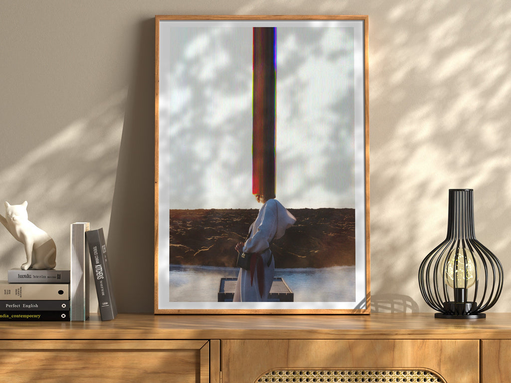 Altered Female Fashion Photo Wall Art - Eclectic Minimal Aesthetic Decor for Home, Office, Bedroom, Bathroom | Untitled (201) Giclée Print