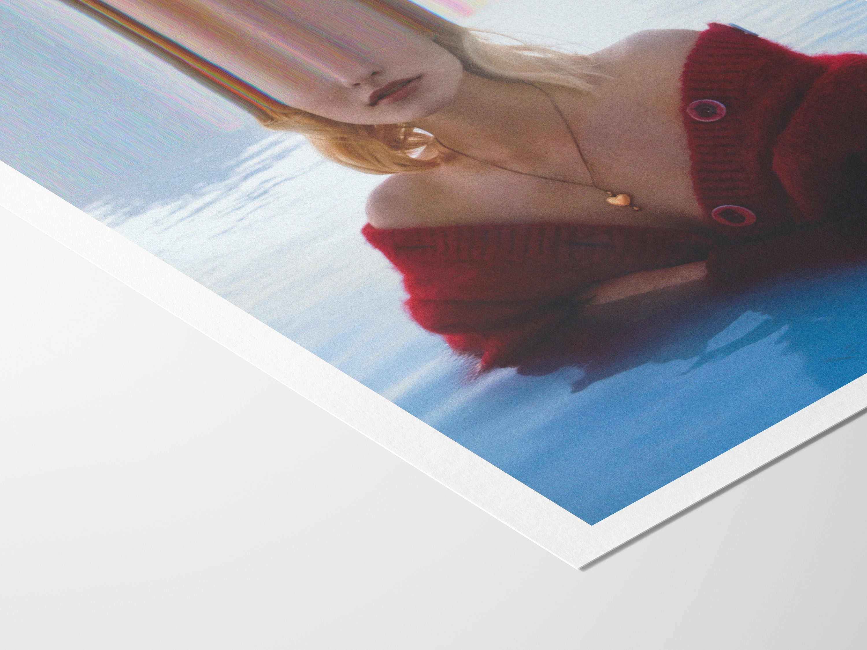 Surreal Blue Water Altered Fashion Photo Wall Art - Eclectic Boho Wall Decor for Living Room, Office, Bedroom | Untitled (204) Giclée Print