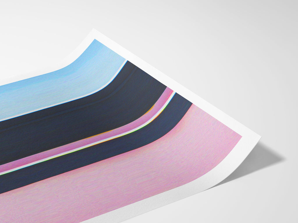 Pink And Blue Wall Art - Luxury Handbag Fashion Photo Feminine Aesthetic, Altered Portrait For Home, Office | Untitled (206) Giclée Print