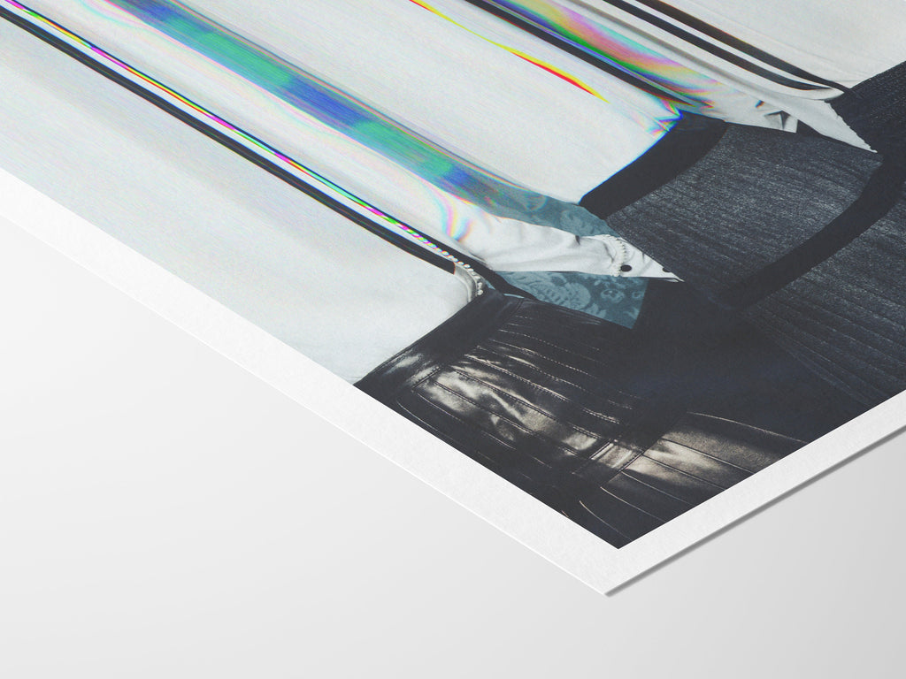 Altered Women's Group Portrait Wall Art - Postmodern Black and White Glitch Photo for Home Office Wall Decor | | Untitled (207) Giclée Print