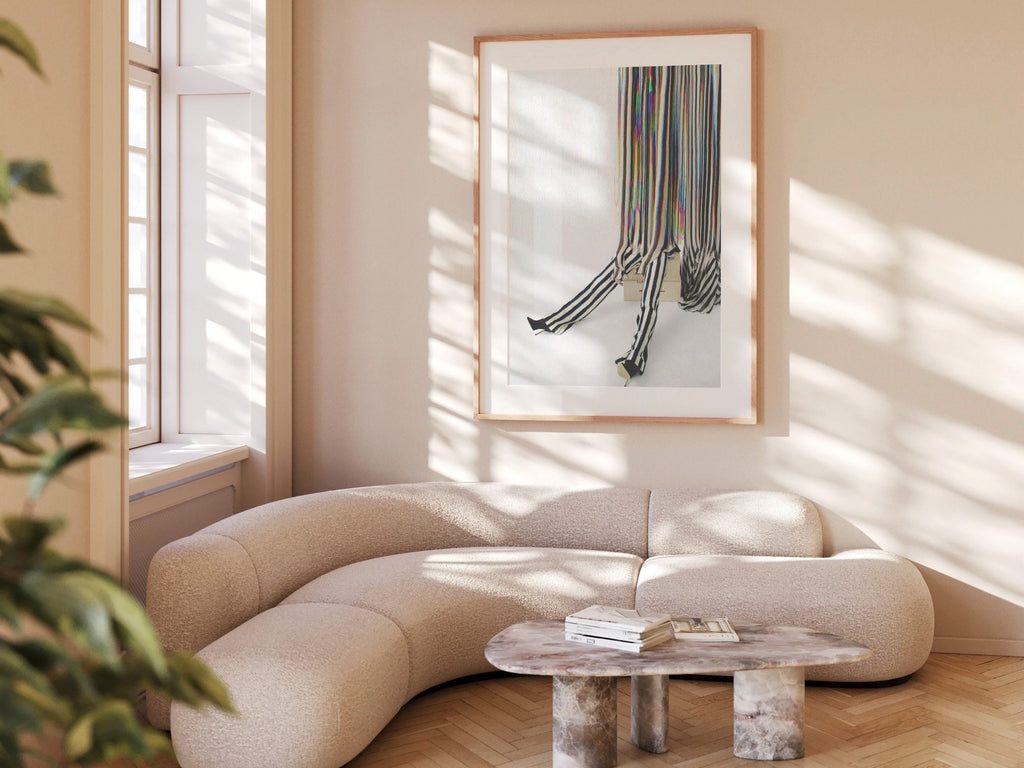 Trippy Altered Fashion Photo Art - Surreal Colorful Psychedelic Wall Decor for Home, Office, Living, Dining | Untitled (210) Giclée Print