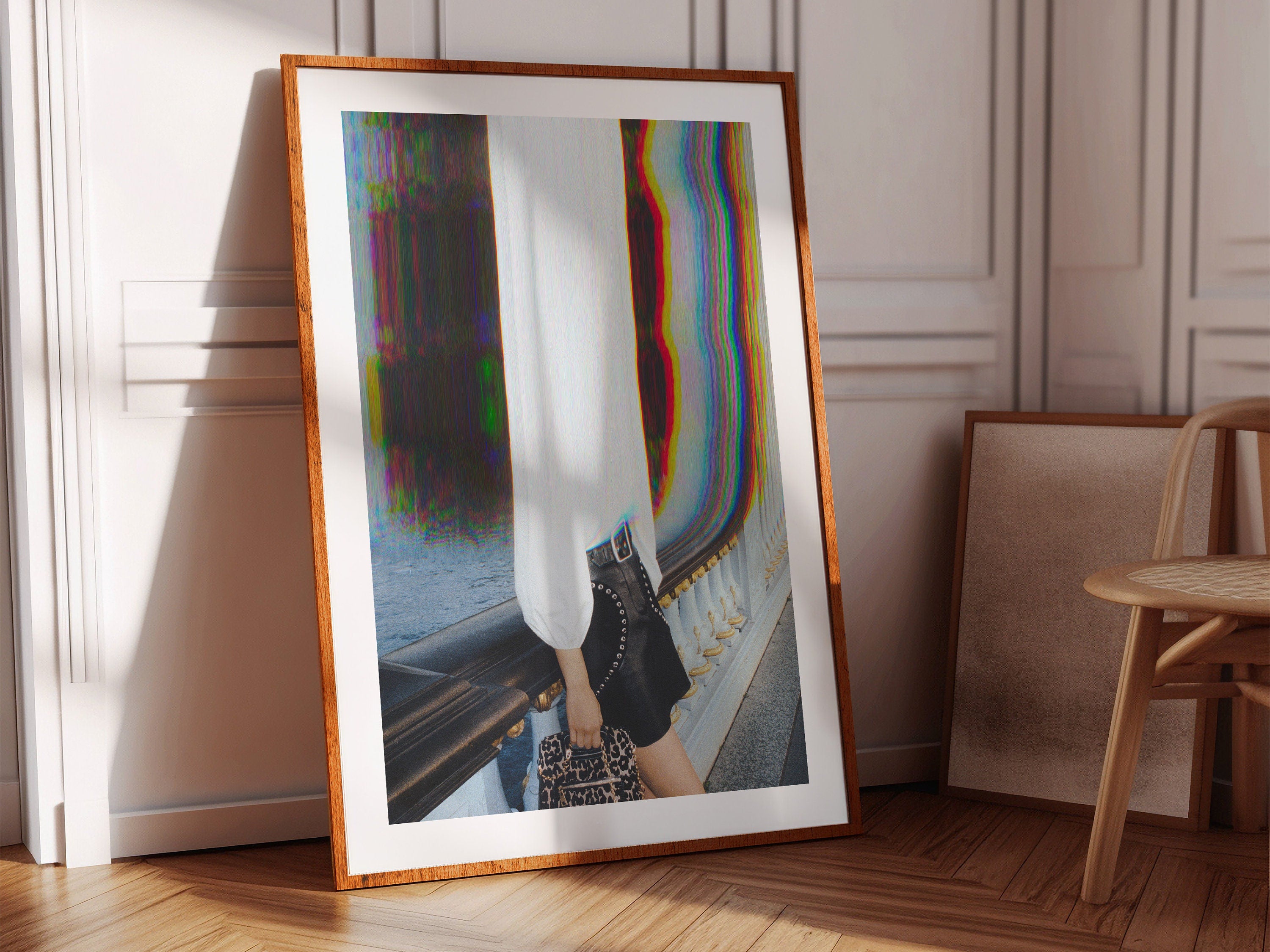 Psychedelic Altered Portrait Photo - Unique Colorful Eclectic Boho Wall Decor for Home, Office, Studio, Salon | Untitled (219) Giclée Print