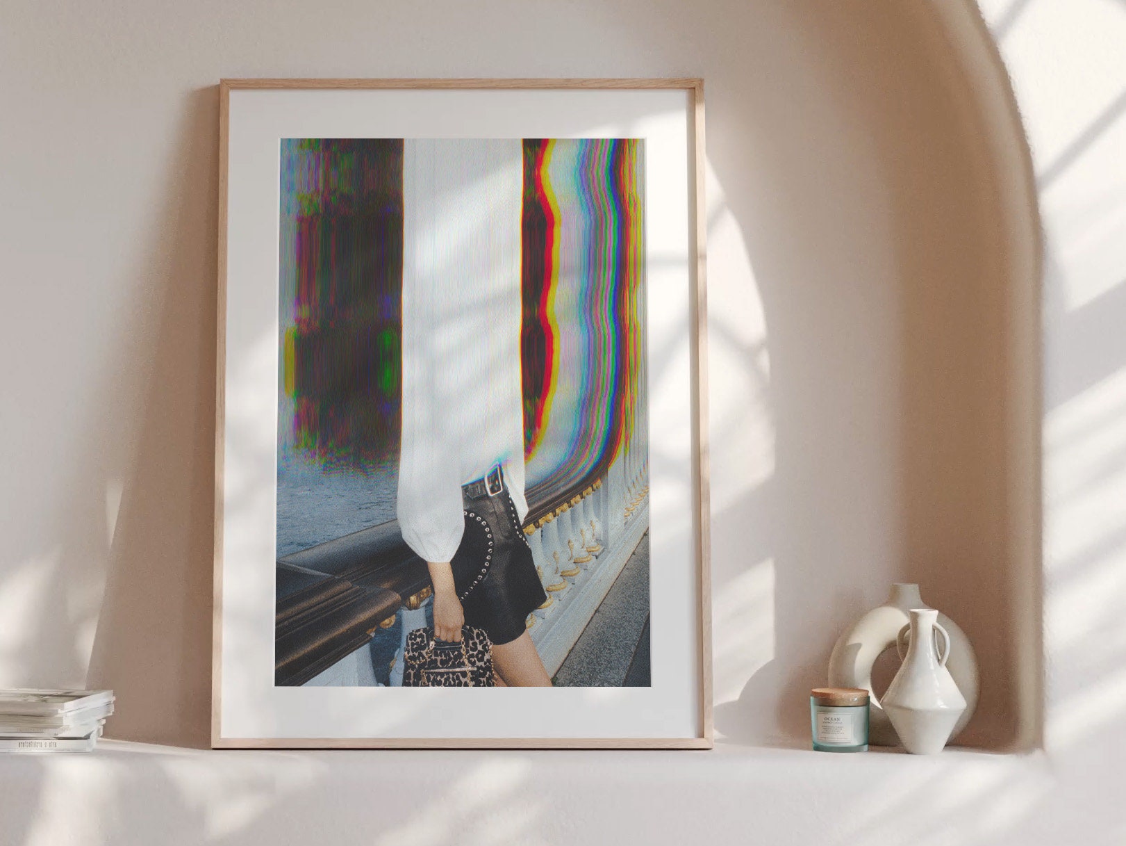 Psychedelic Altered Portrait Photo - Unique Colorful Eclectic Boho Wall Decor for Home, Office, Studio, Salon | Untitled (219) Giclée Print